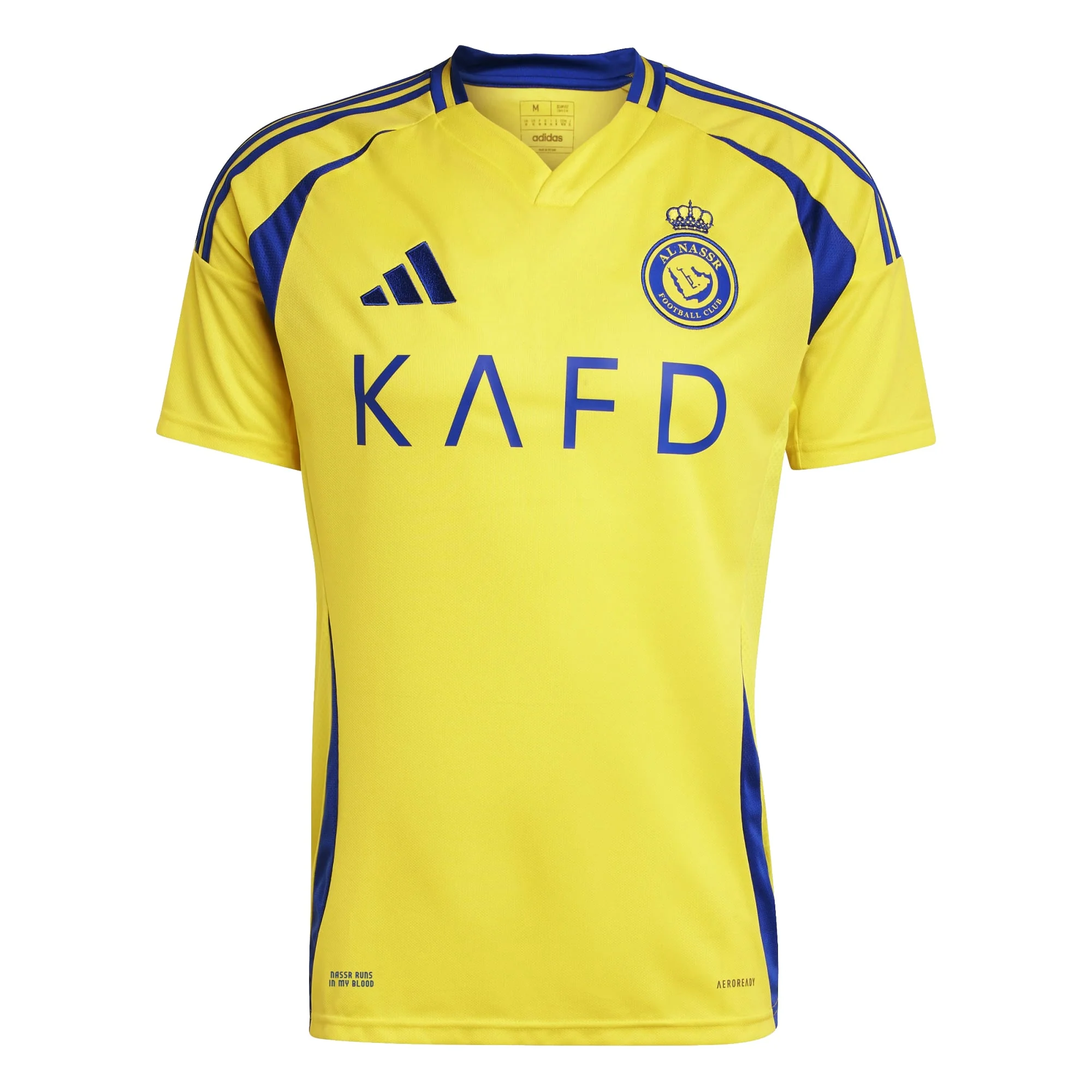 adidas Cristiano Ronaldo Al Nassr Home Jersey 24/25 (Imact Yellow/Royal Blue) - Image 2