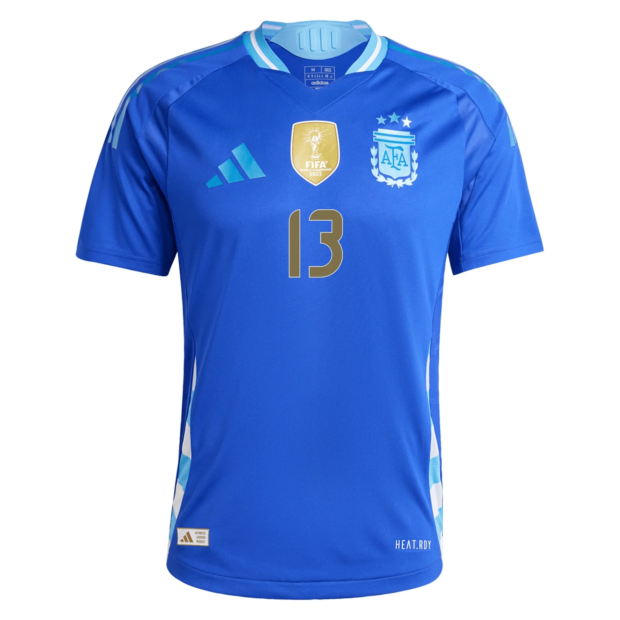 adidas Argentina Authentic Cristian Romero Away Jersey 24/25 (Lucid Blue/Blue Burst) - Image 2