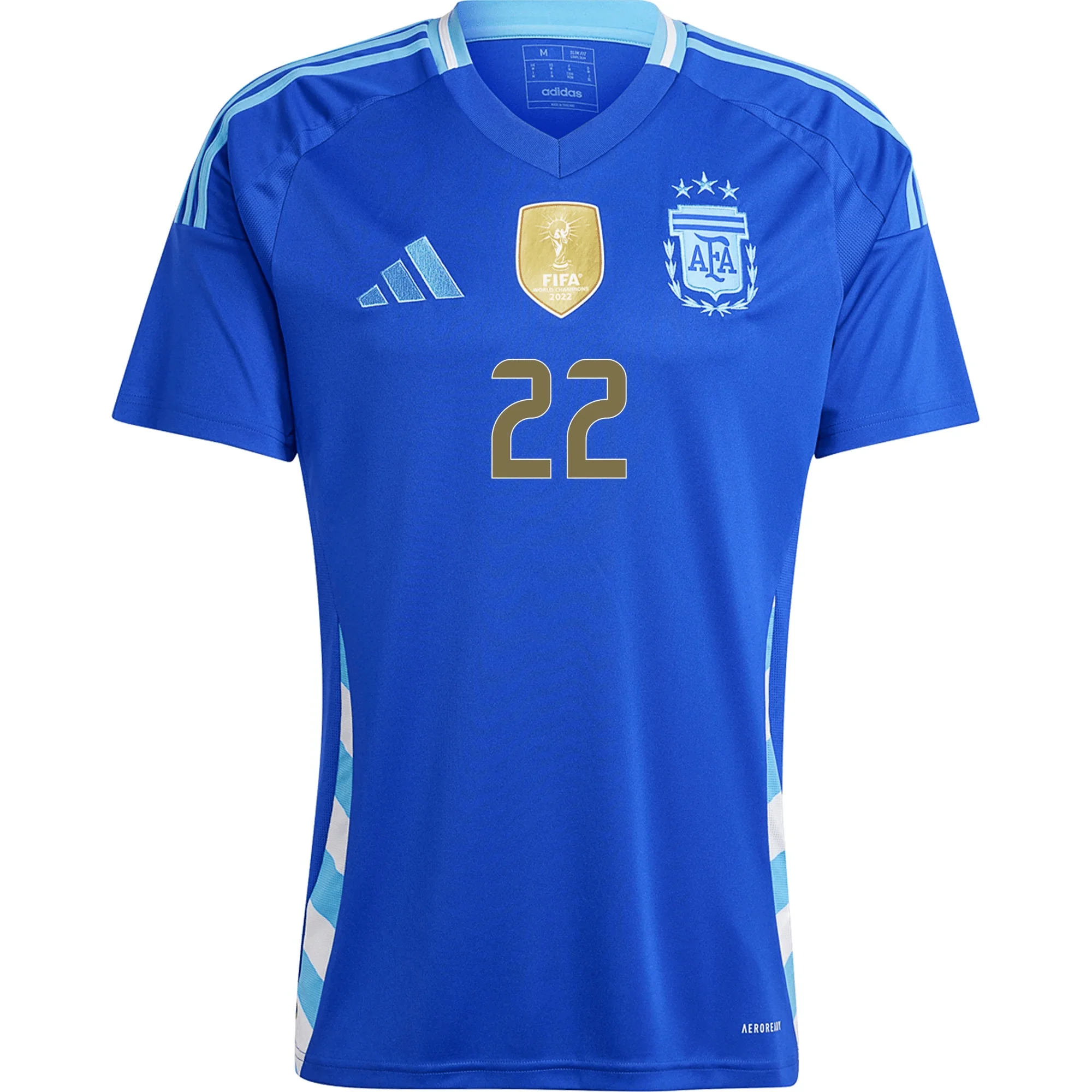 adidas Argentina Lautaro Martinez Away Jersey 24/25 (Lucid Blue/Blue Burst) - Image 2