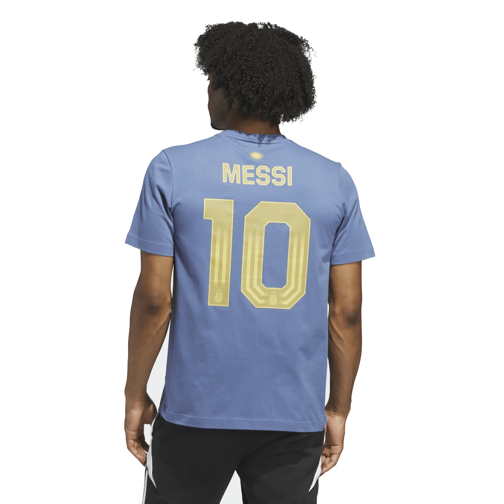 adidas Argentina Name and Number T-Shirt (Blue) - Image 2
