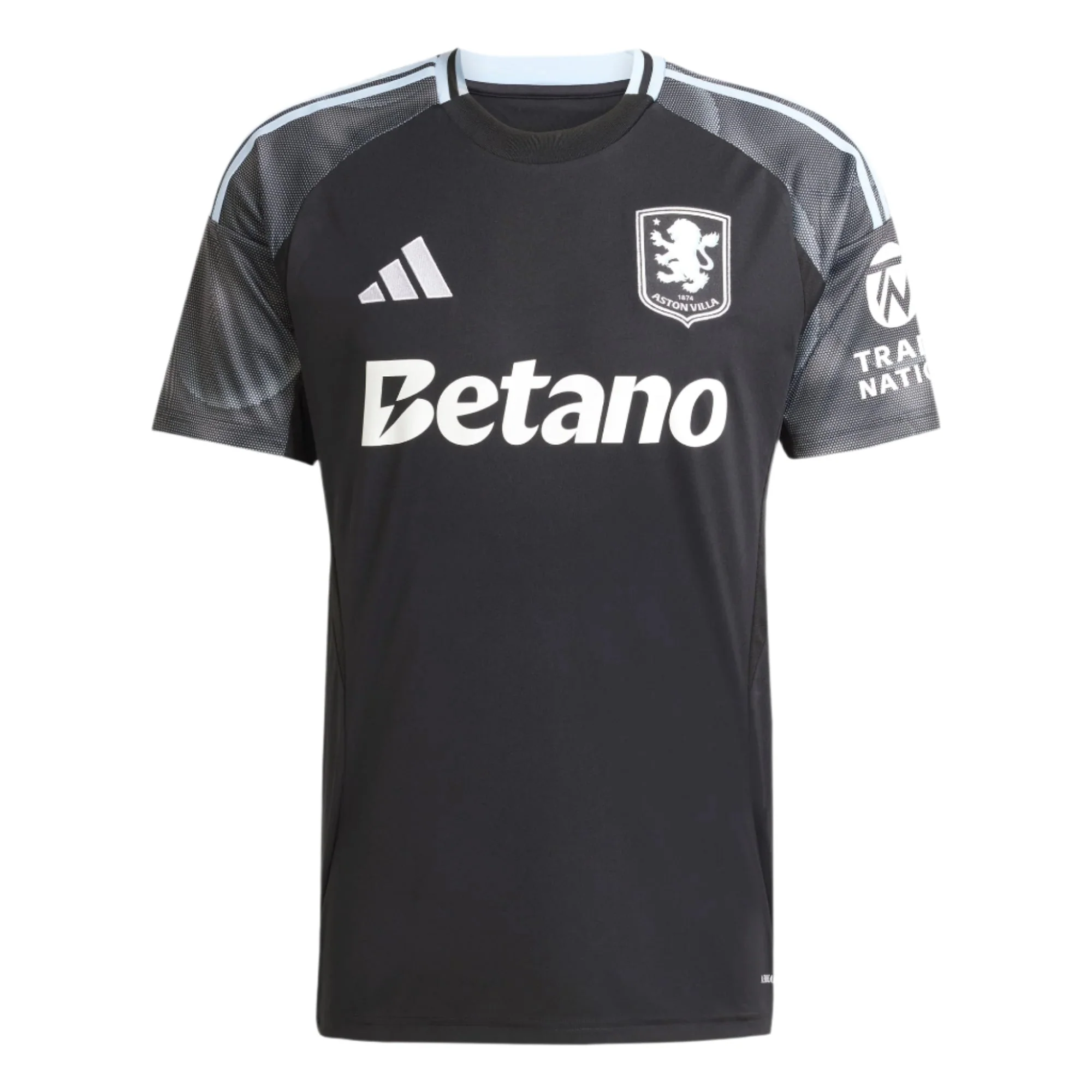 adidas Men's Aston Villa 25/26 Away Jersey (Black/Global Blue)
