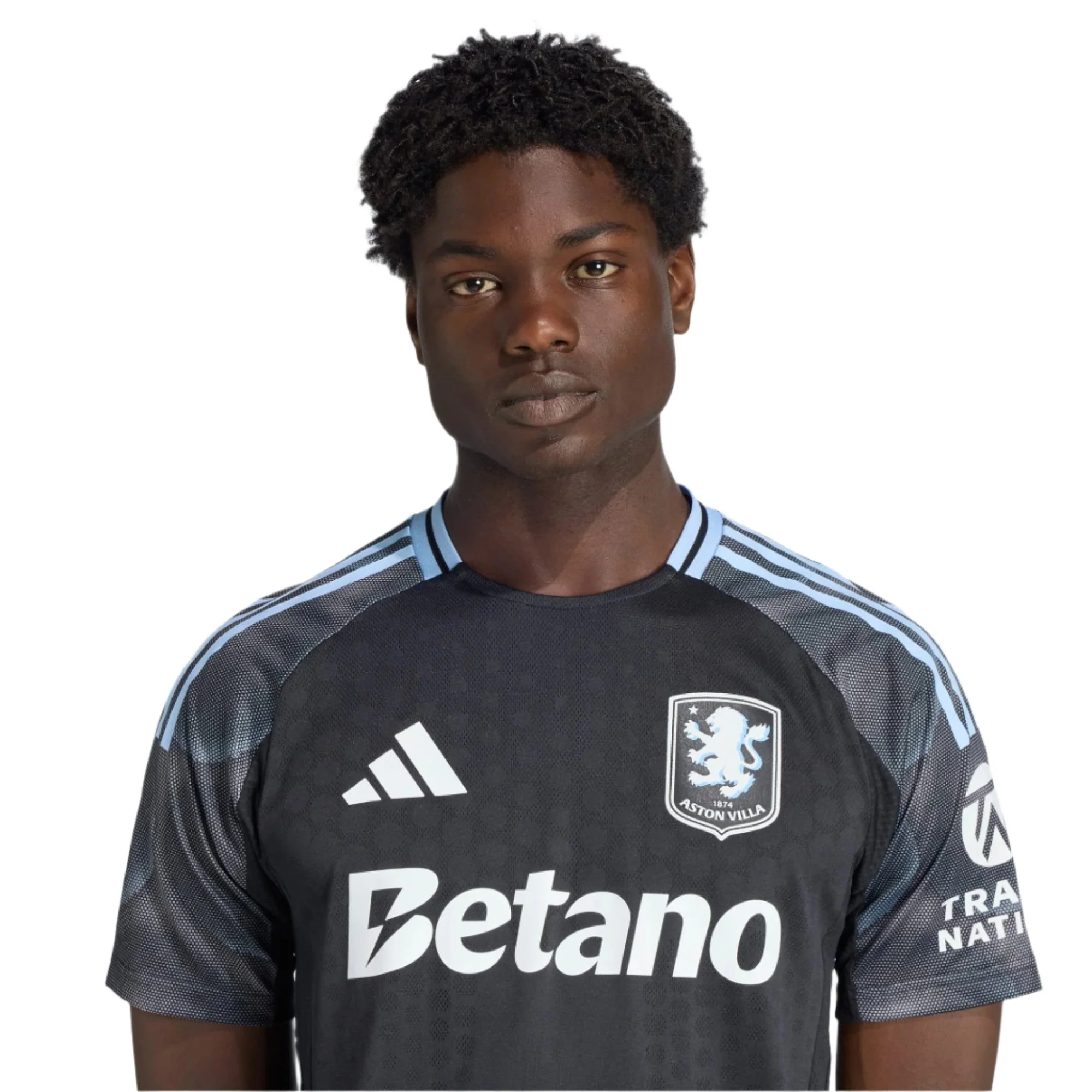 adidas Aston Villa 25/26 Authentic Away Jersey (Black/Global Blue) - Image 5