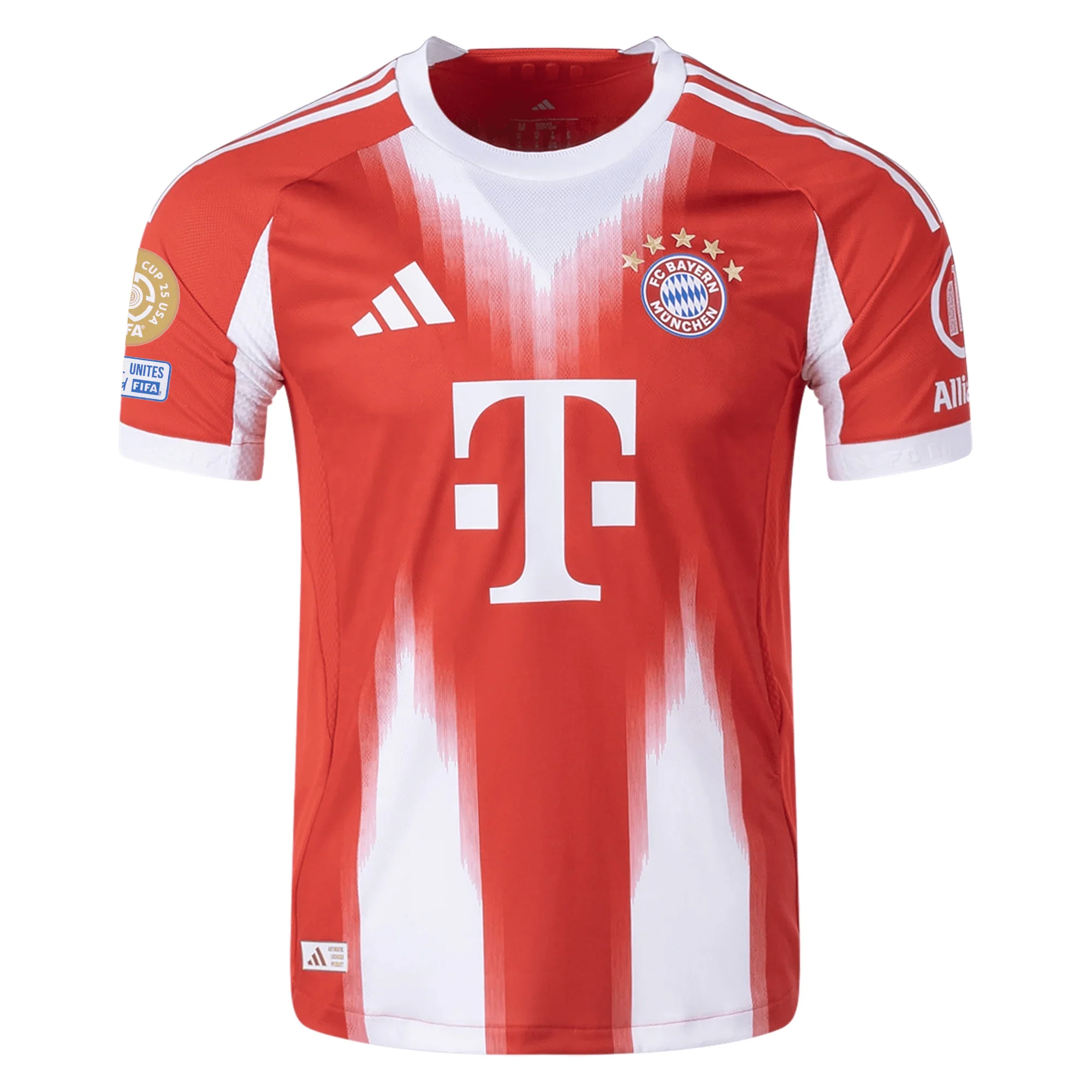 adidas Bayern Munich Authentic Harry Kane Home Jersey w/ Club World Cup Patches 25/26 (Red) - Image 2