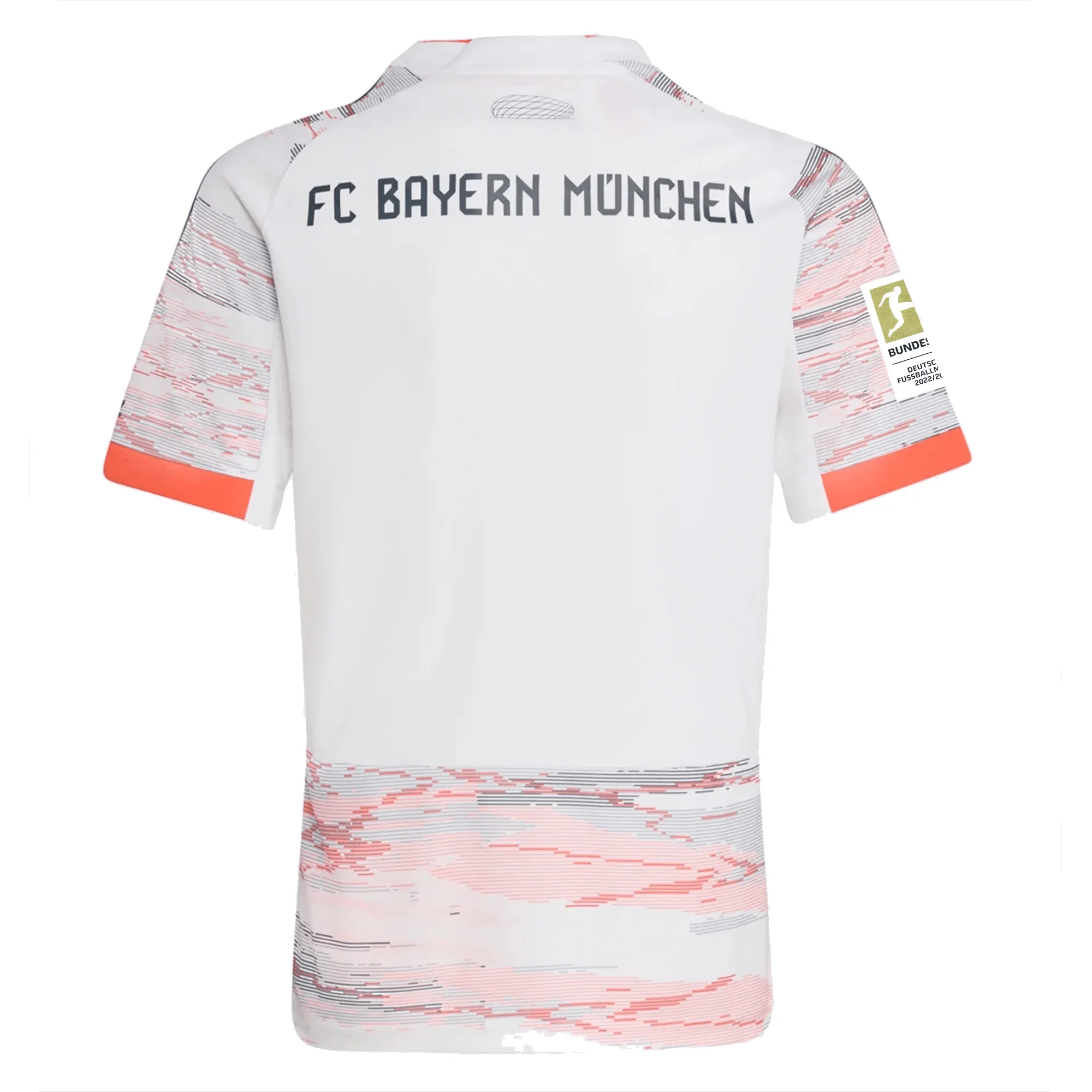 adidas Bayern Munich Away Jersey w/ Bundesliga Champion Patch 25/26 (White/Red) - Image 2