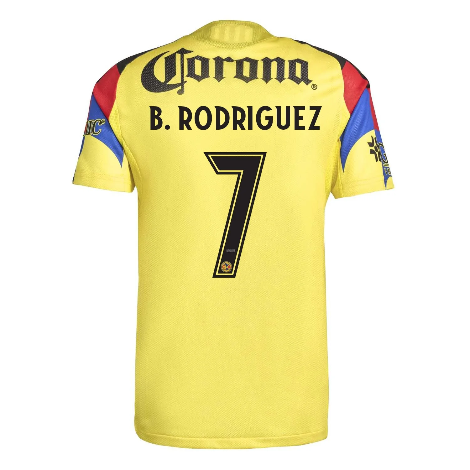 adidas Brian Rodriguez Men's Club America 25/26 Authentic Home Jersey (Yellow)