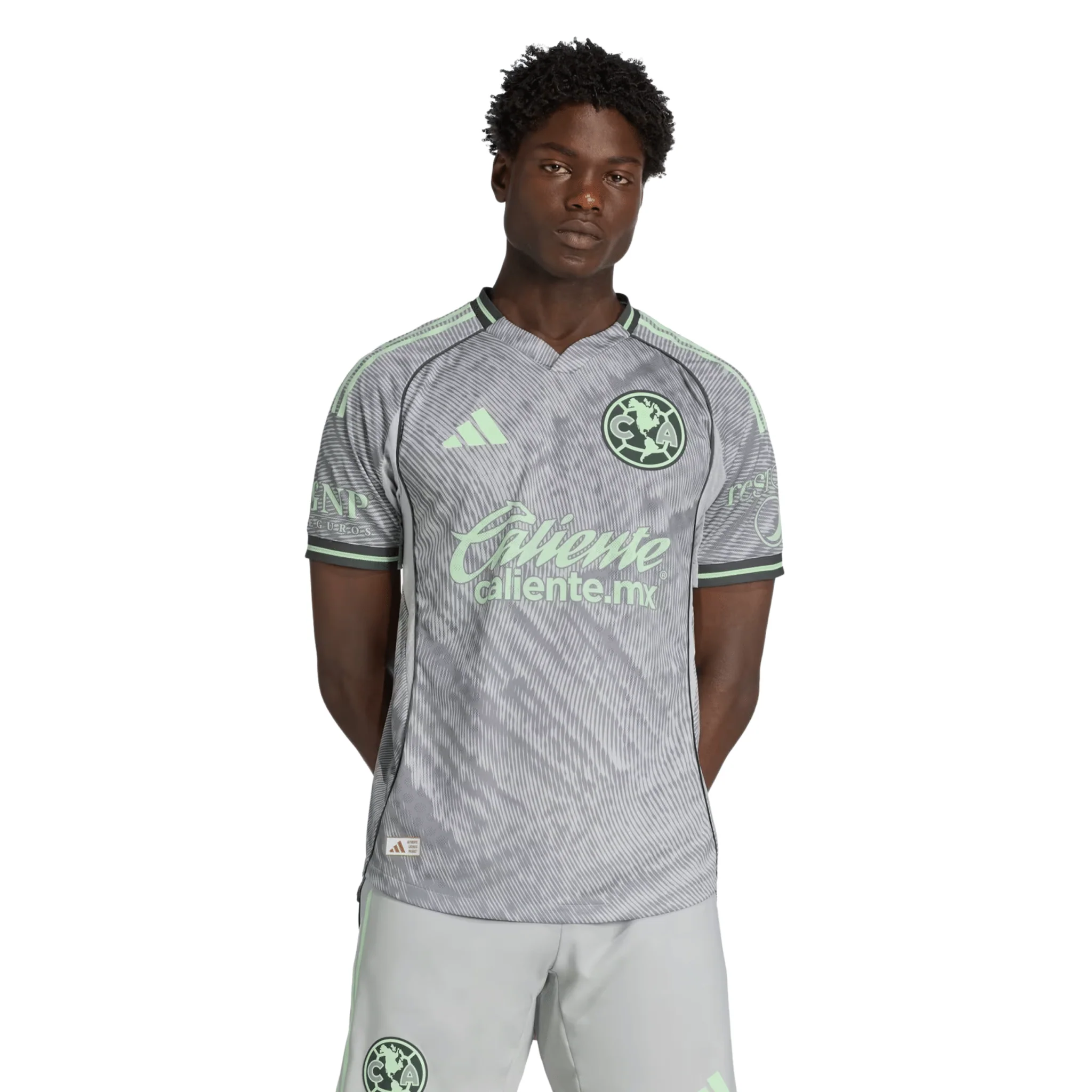 adidas Men's Club America 25/26 Authentic Third Jersey (Grey) - Image 6