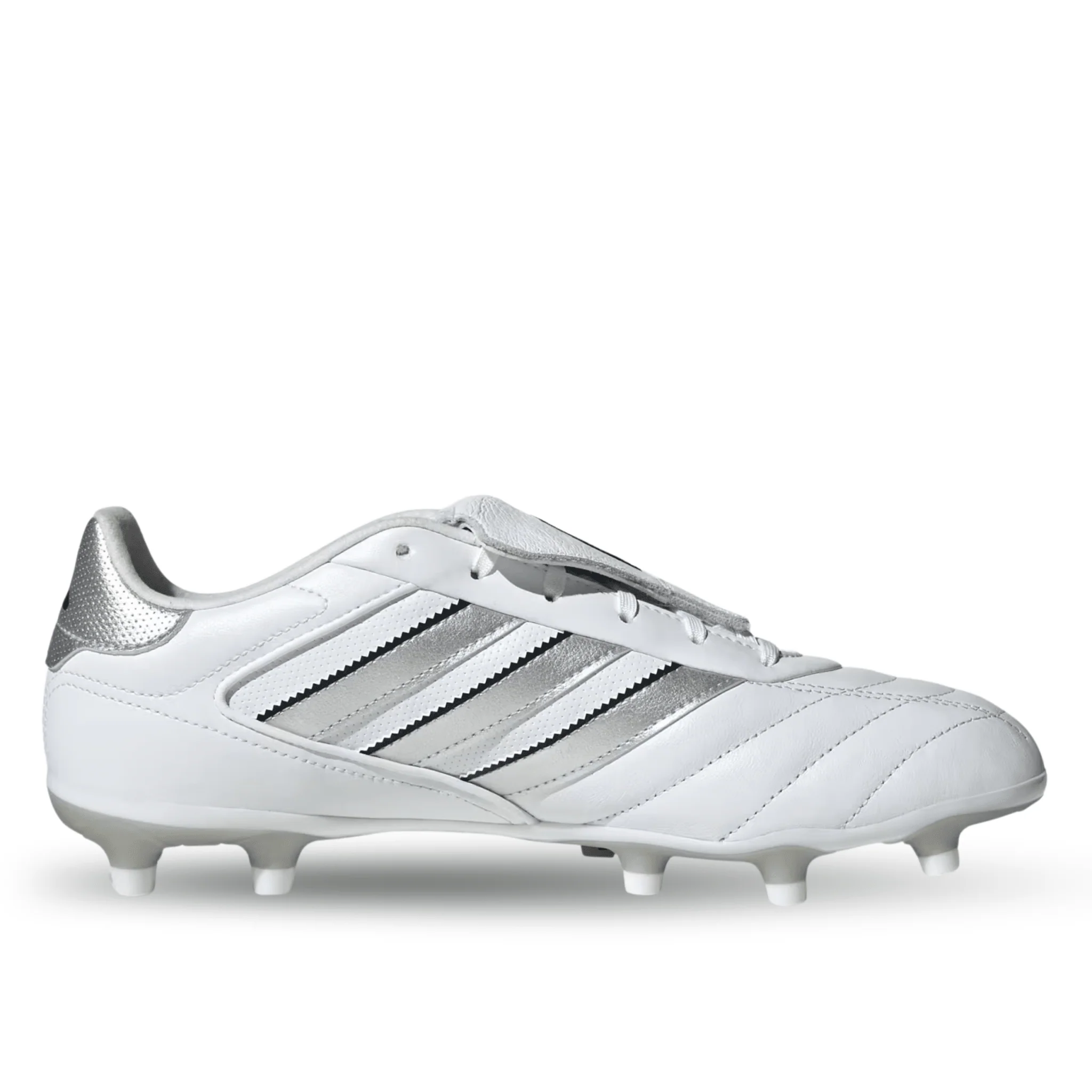 adidas Copa Gloro II FG Soccer Cleats (White/Silver Metallic) - Image 2