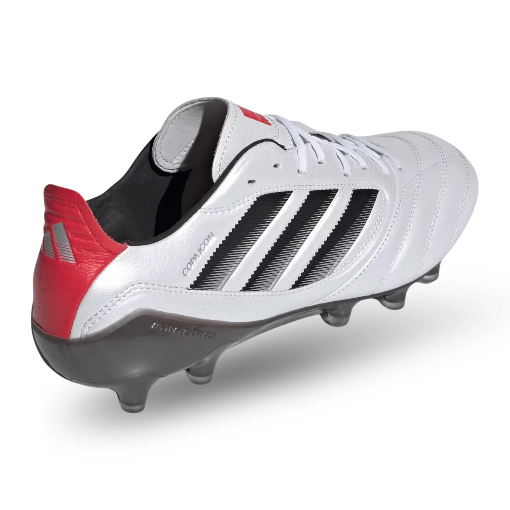 adidas Copa Icon II FG/AG Soccer Cleats (White/Black/Pure Ruby) - Image 4