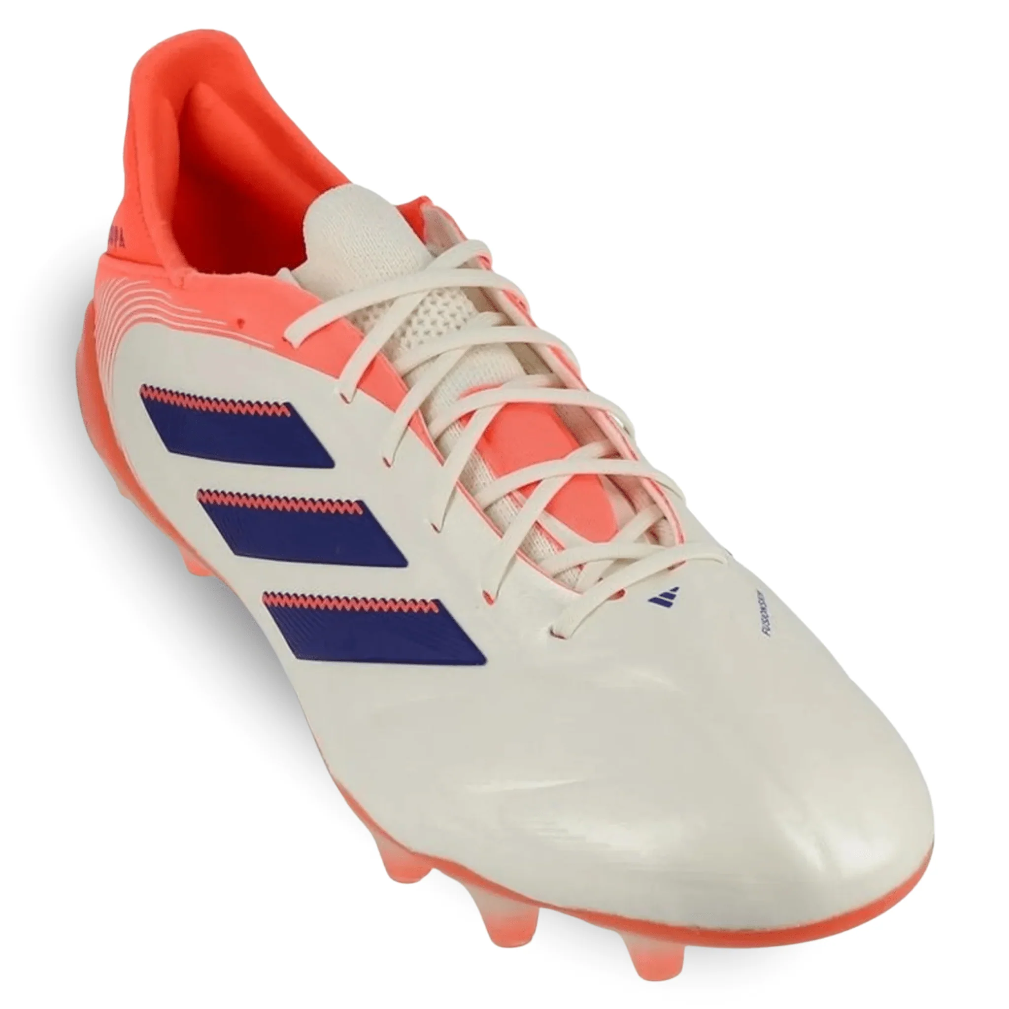 adidas Copa Pure III Elite FG Soccer Cleats (Off White/Lucid Blue/Coral) - Image 3