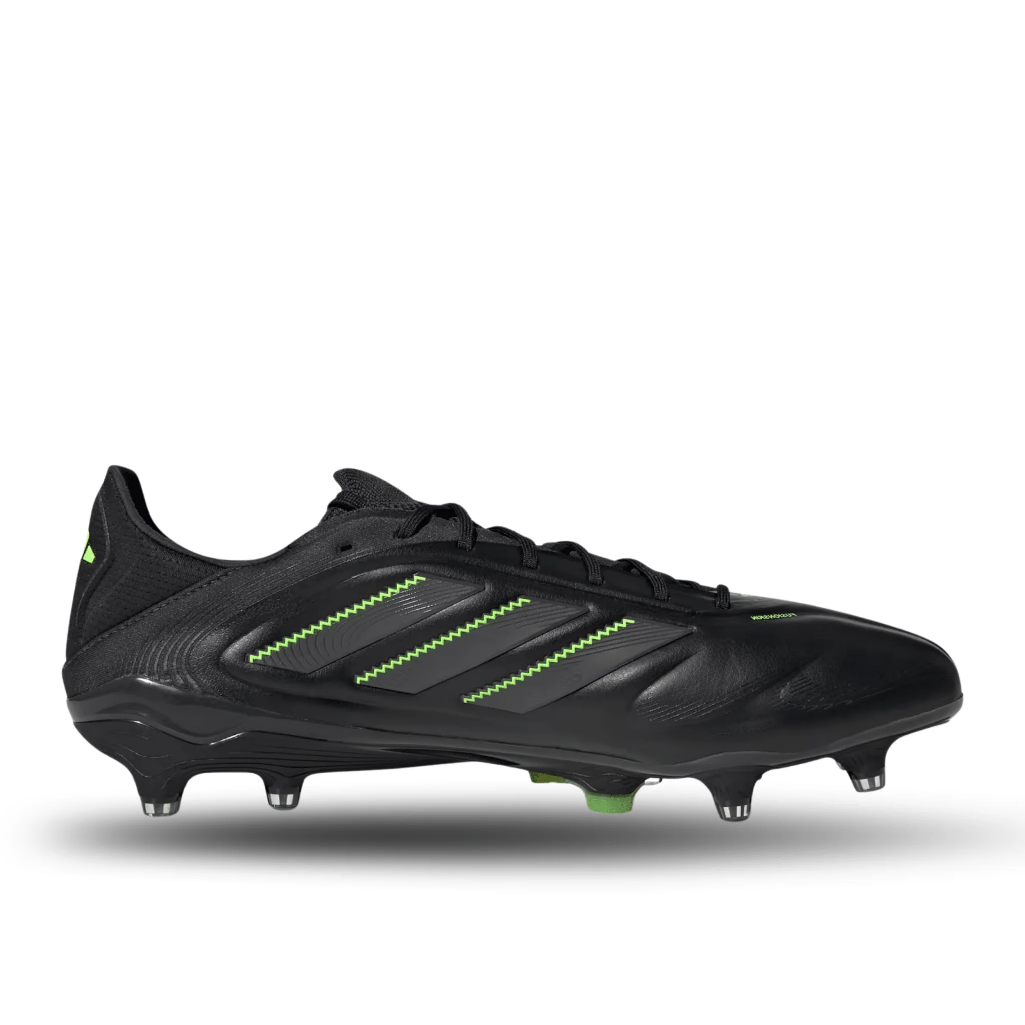 adidas Copa Pure III League Firm Ground/Multiple Ground Soccer Cleats (Black/Lucid Lemon) - Image 2