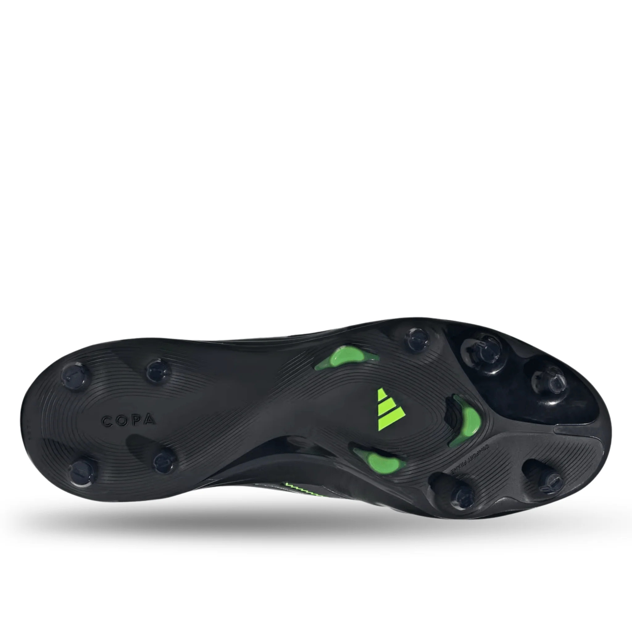 adidas Copa Pure III League Firm Ground/Multiple Ground Soccer Cleats (Black/Lucid Lemon) - Image 5