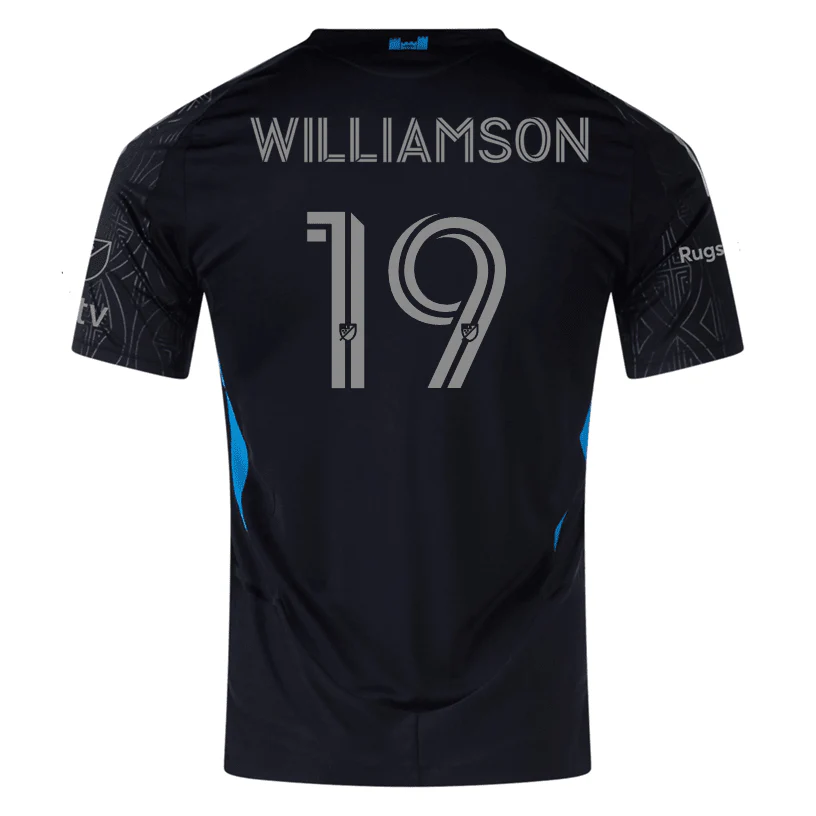 adidas Eryk Williamson Charlotte FC Authentic Away Jersey 25/26 (Black)
