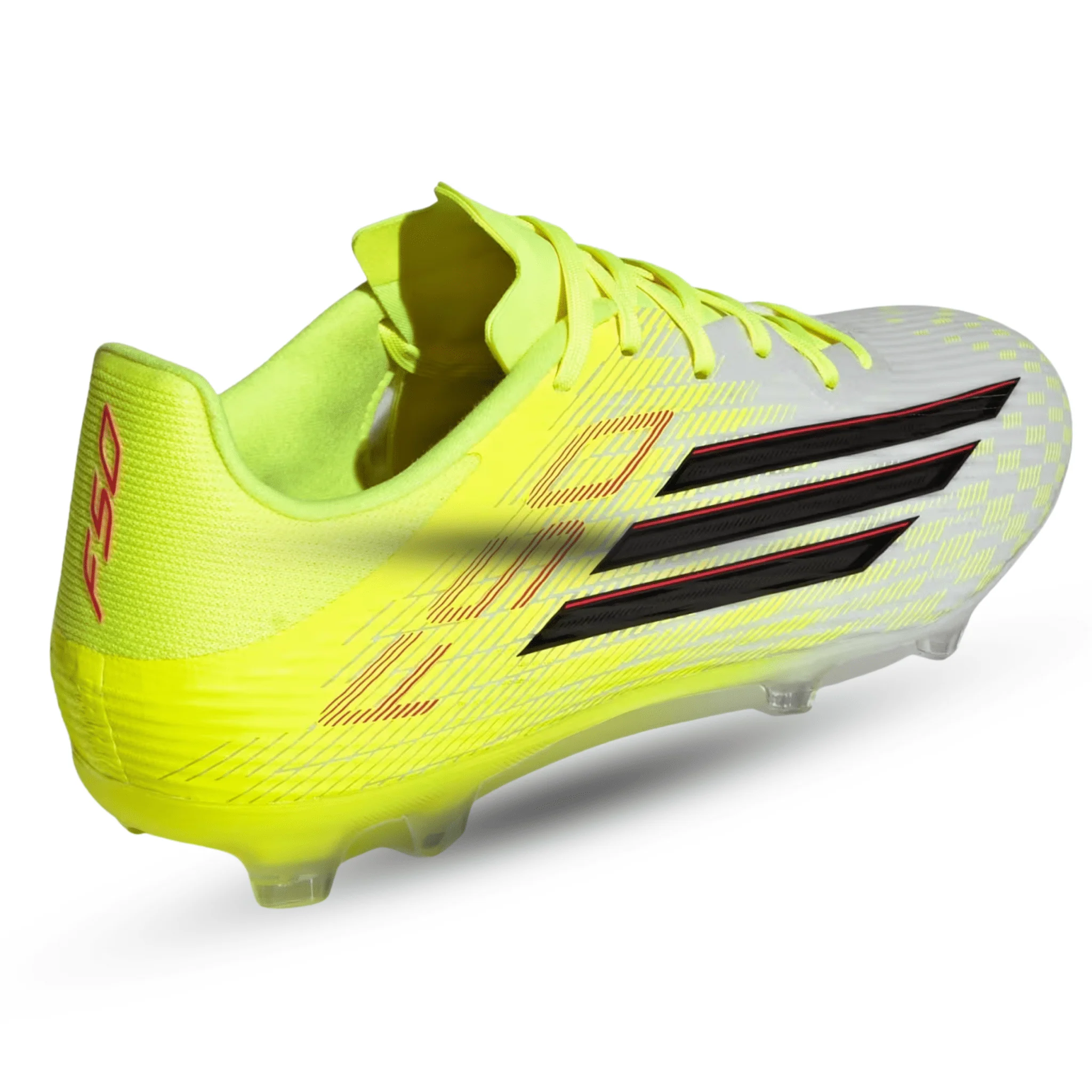 adidas F50 League FG/MG Soccer Cleats (Team Solar Yellow/Black) - Image 4