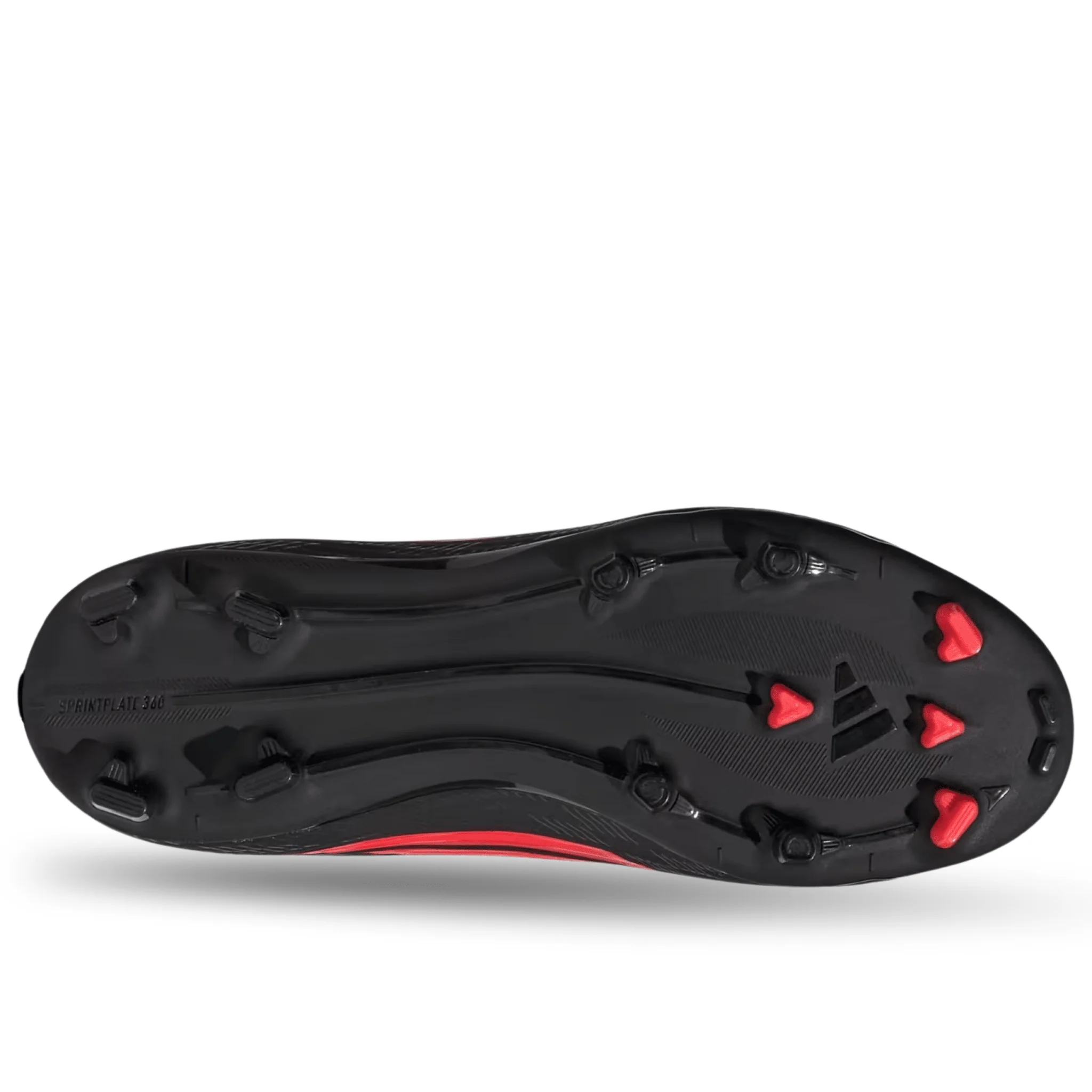 adidas Jr. F50 League FG/MG Soccer Cleats (Black/Lucid Red) - Image 5