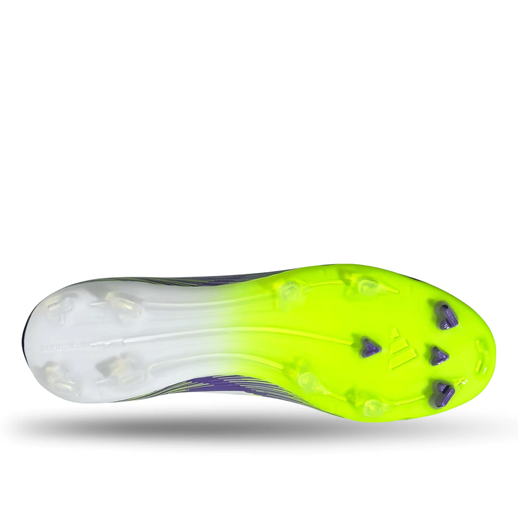 adidas F50 League Laceless FG/MG Soccer Cleats (Purple Rush/Lucid Lemon) - Image 5