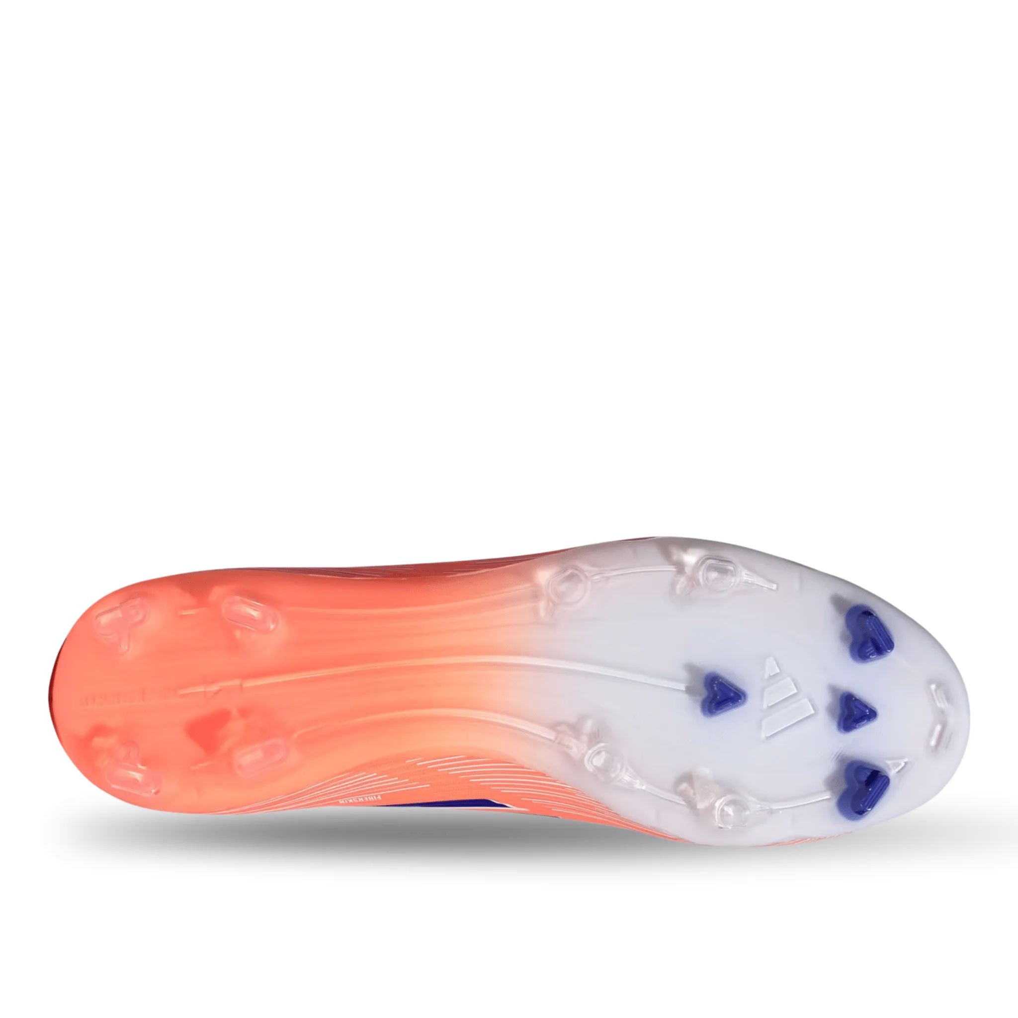 adidas F50 League Laceless FG/MG Soccer Cleats (Orange/Lucid Blue/White) - Image 5