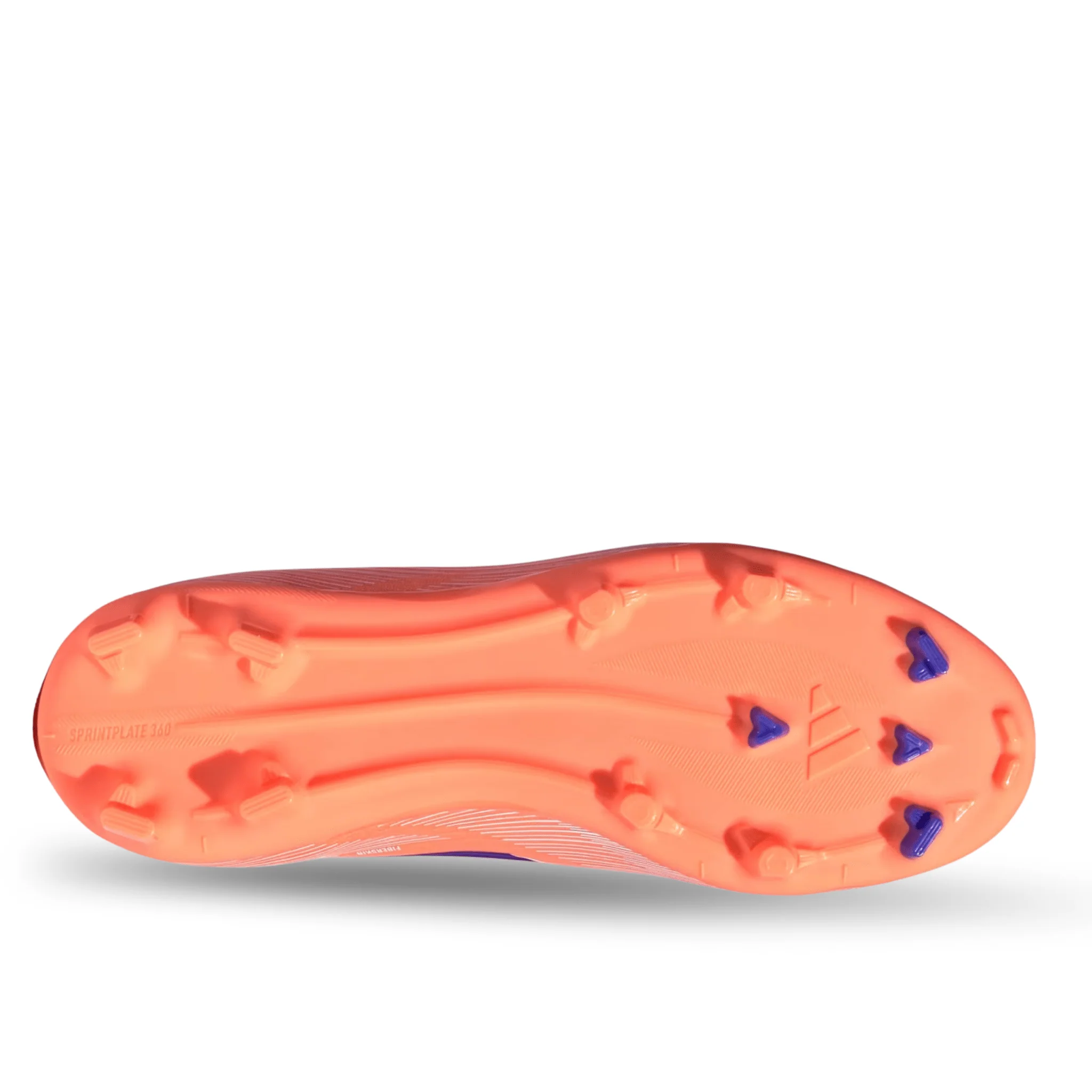 adidas Youth F50 League Laceless FG/MG Junior Soccer Cleats (Orange/Lucid Blue/White) - Image 5