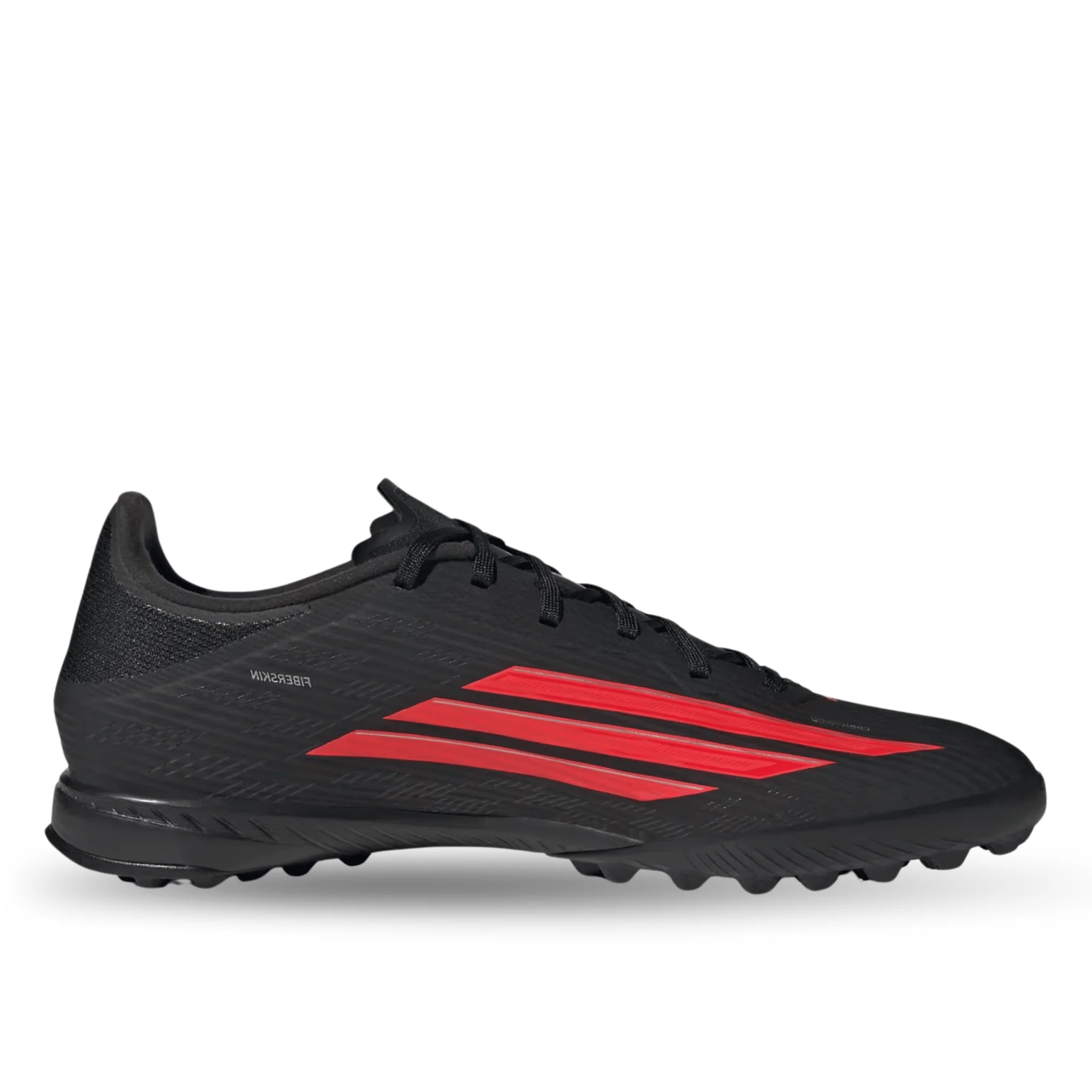 adidas F50 League Turf Soccer Cleats (Black/Lucid Red) - Image 2