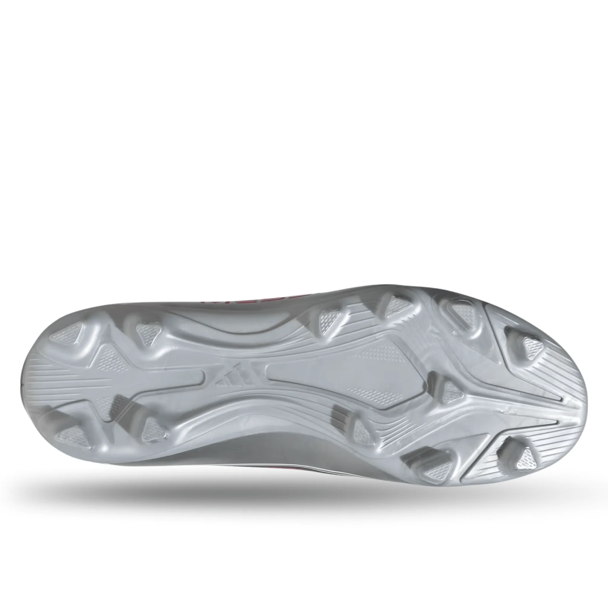 adidas Youth F50 Messi Club FG/MG Junior Soccer Cleats (White/Lucid Red/Silver Metallic) - Image 5