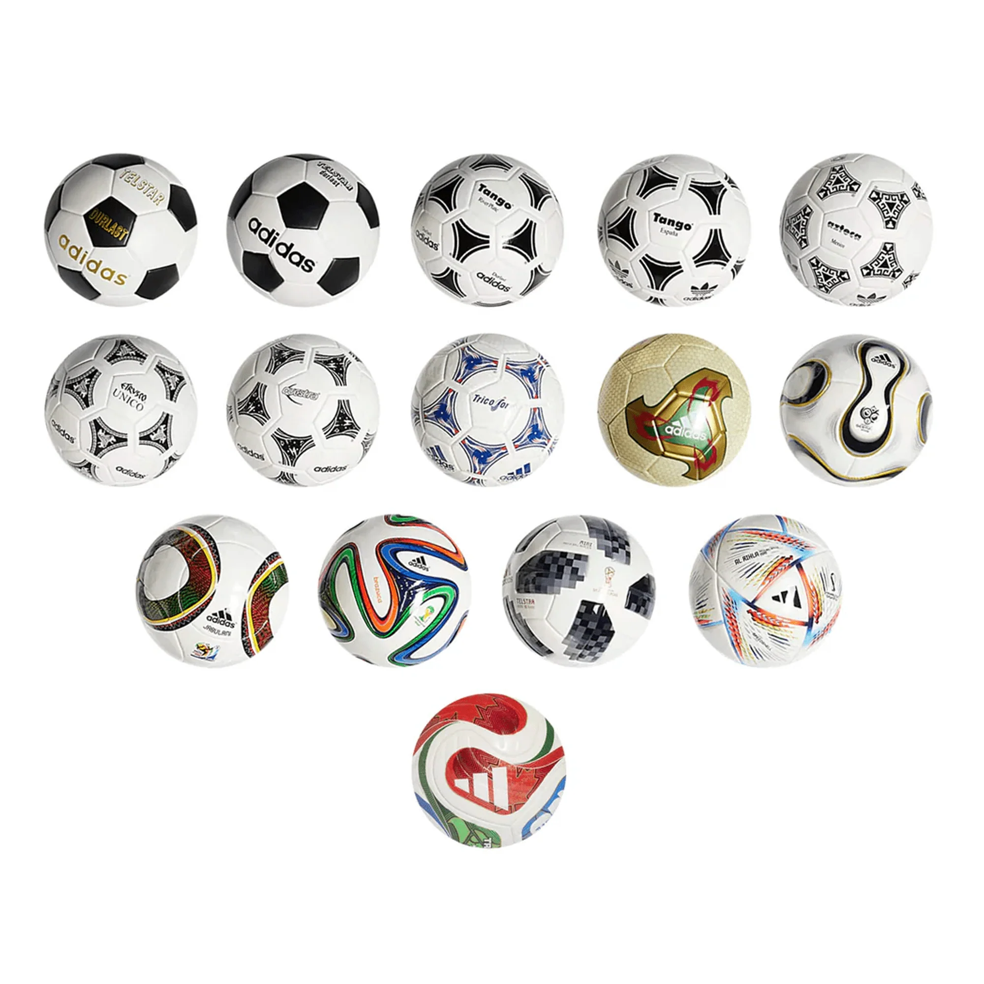 adidas Collectors Edition FIFA World Cup 2026 Historical Mini Ball Set (Multi) - Image 3