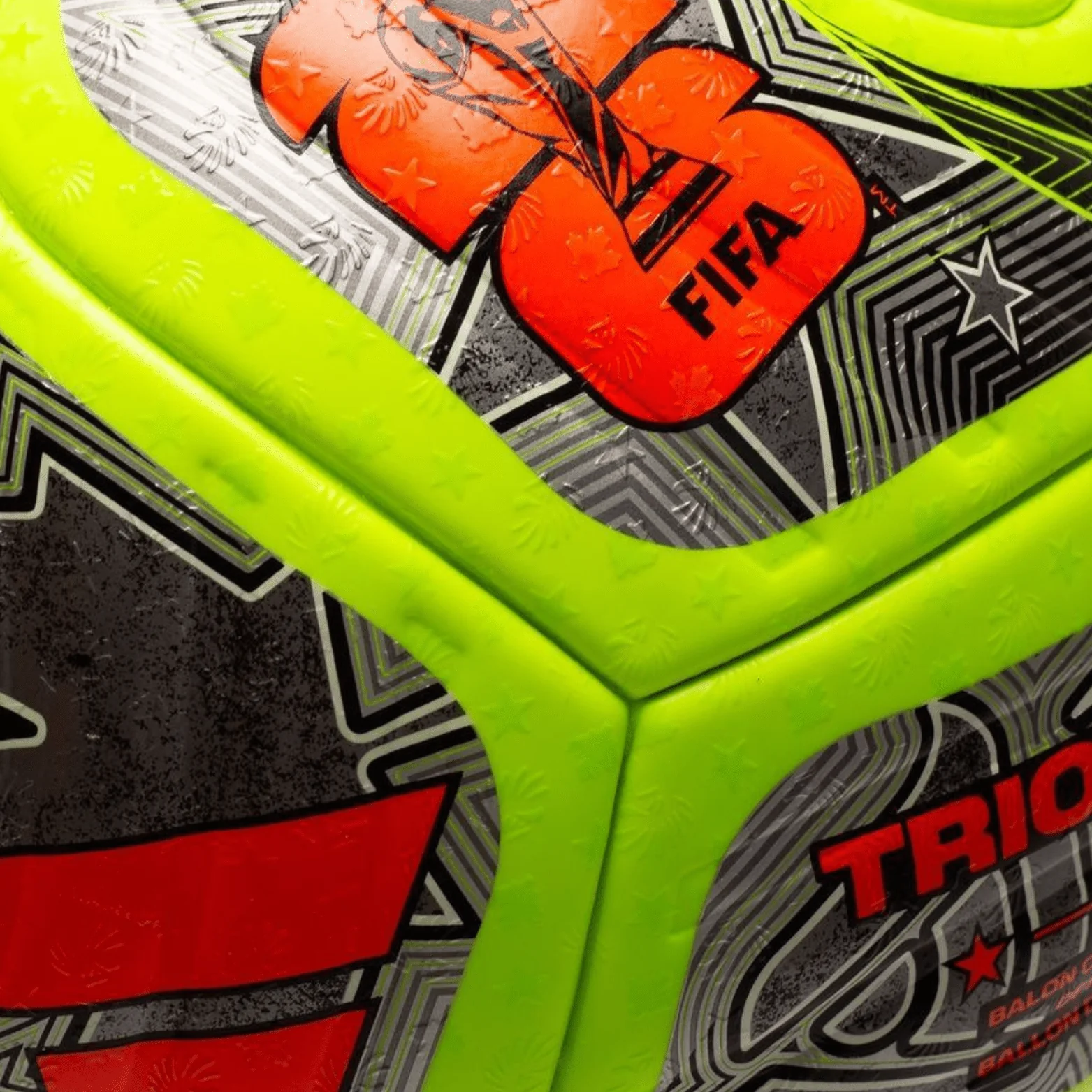 adidas FIFA World Cup 26 Trionda Pro OMB Winter Soccer Ball (Lucid Lemon/Black/Metallic Silver) - Image 3