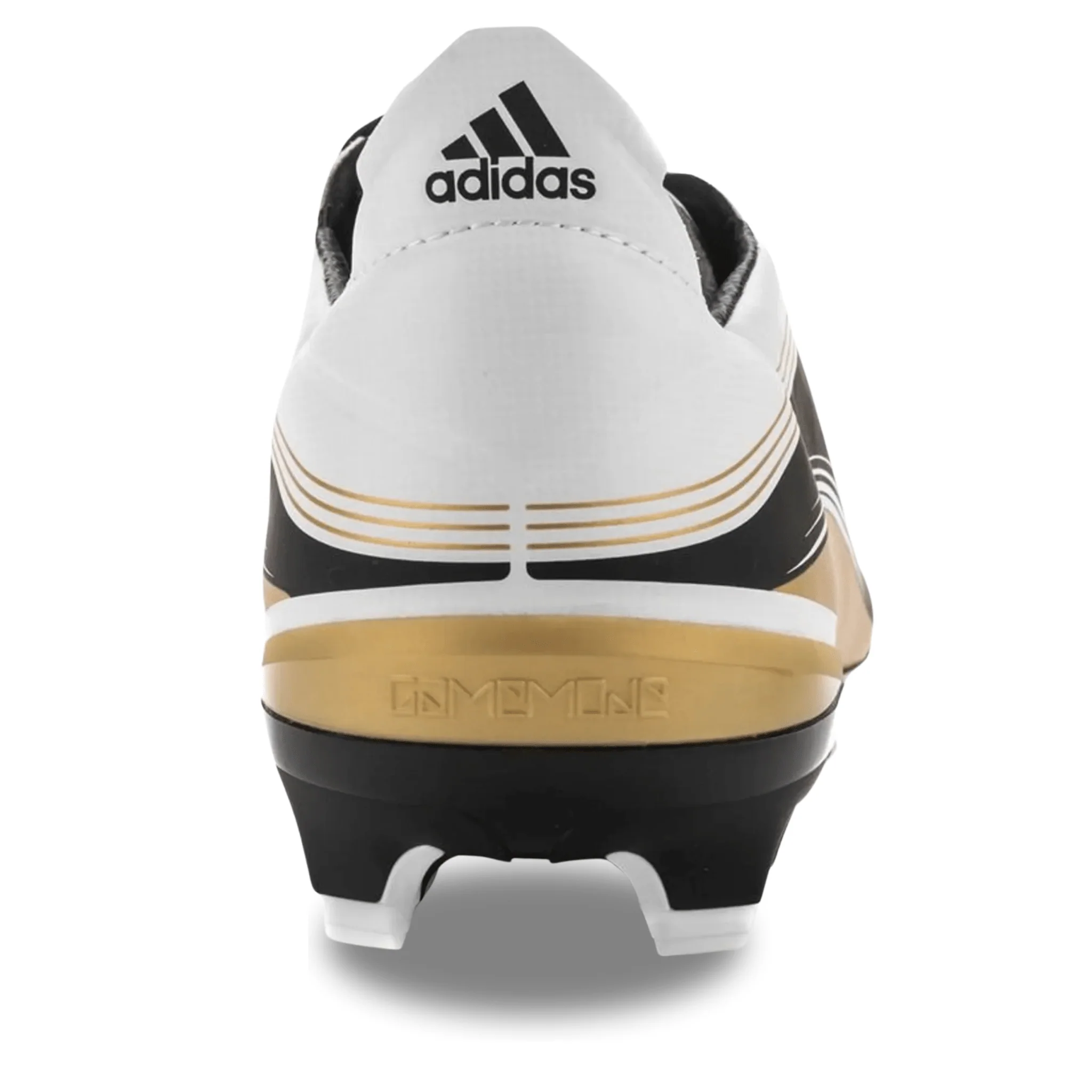 adidas Gamemode Firm Ground Soccer Cleats (Cloud White/Gold Metallic) - Image 3
