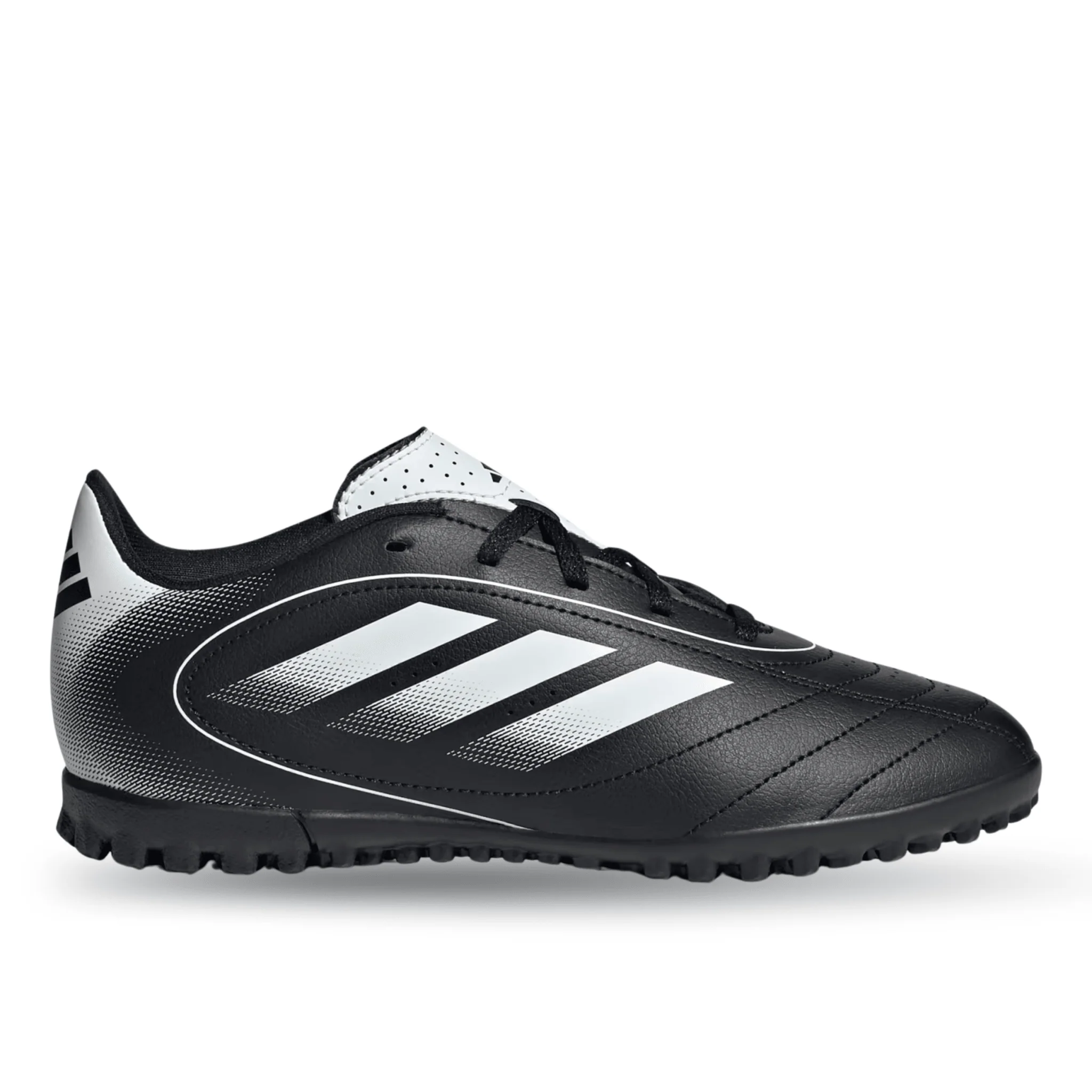 adidas Goletto IX Turf Junior Soccer Shoes (Black/White) - Image 2