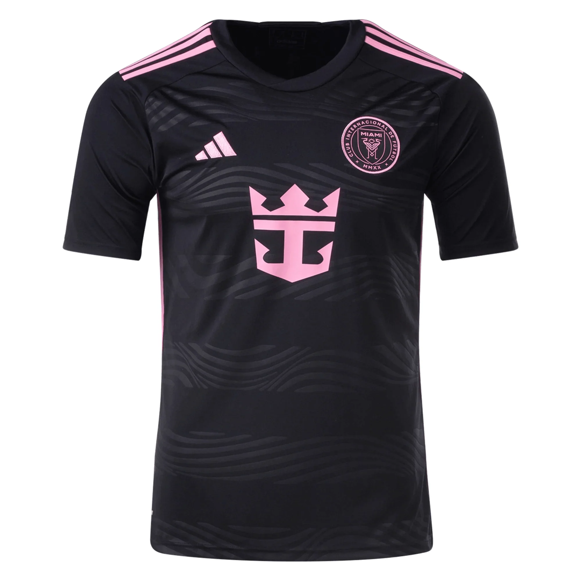 adidas Inter Miami Lionel Messi Away Jersey w/ Royal Caribbean Sponsor* 23/24 (Black) - Image 2