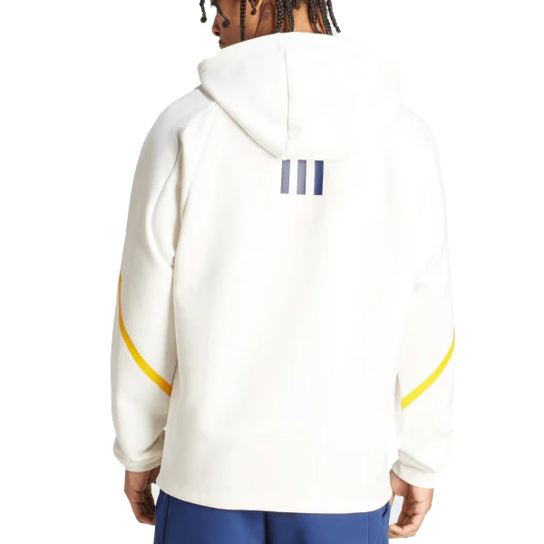 adidas LA Galaxy D4GMD Anthem Hoodie Jacket 2024 (White) - Image 2