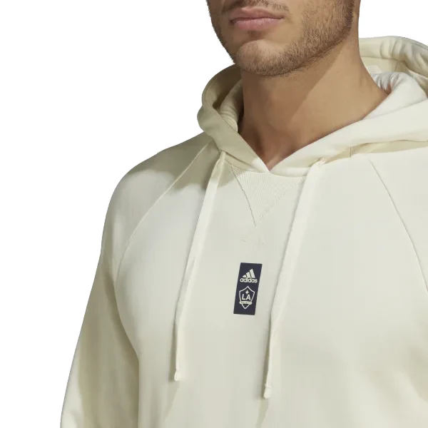 adidas LA Galaxy Travel Hoodie (Beige) - Image 4