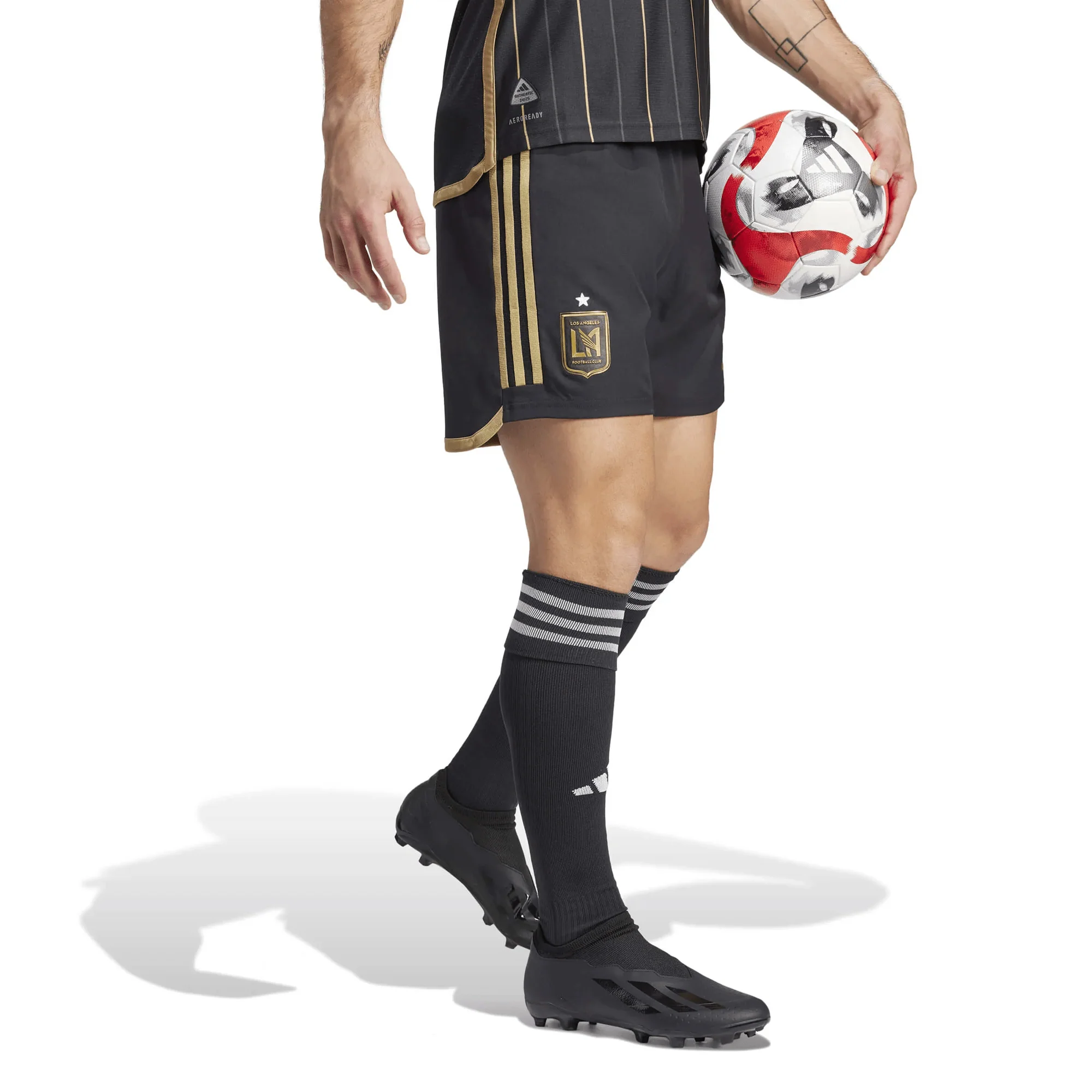 adidas LAFC Authentic Home Short (Black/Gold) - Image 2