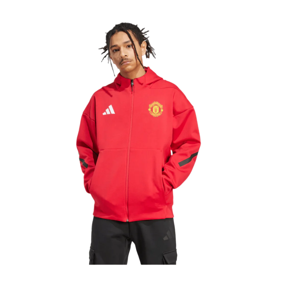 adidas Manchester United 25/26 Anthem Jacket (Red) - Image 4
