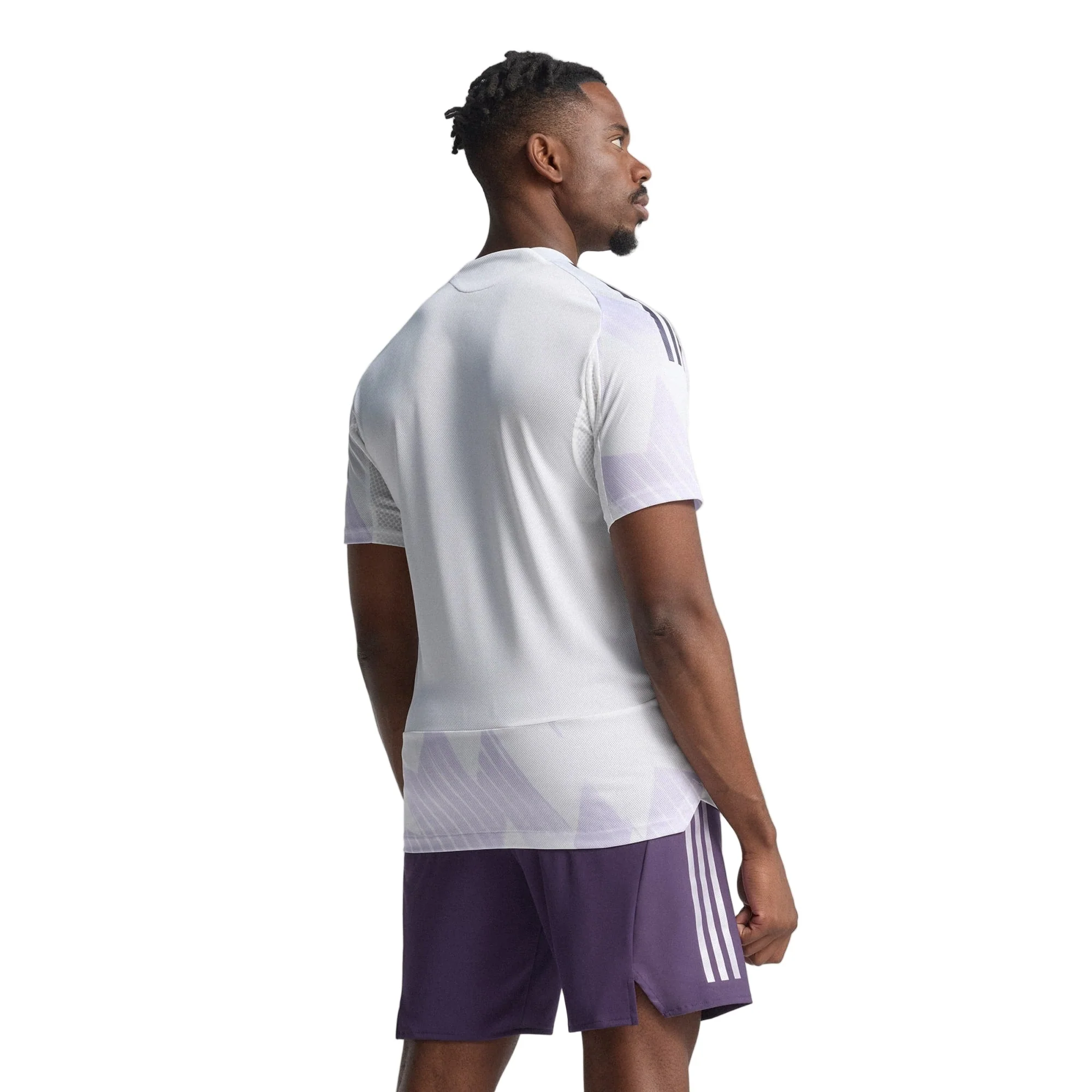 adidas Men's Manchester United 25/26 Authentic Away Jersey (White/Purple) - Image 4