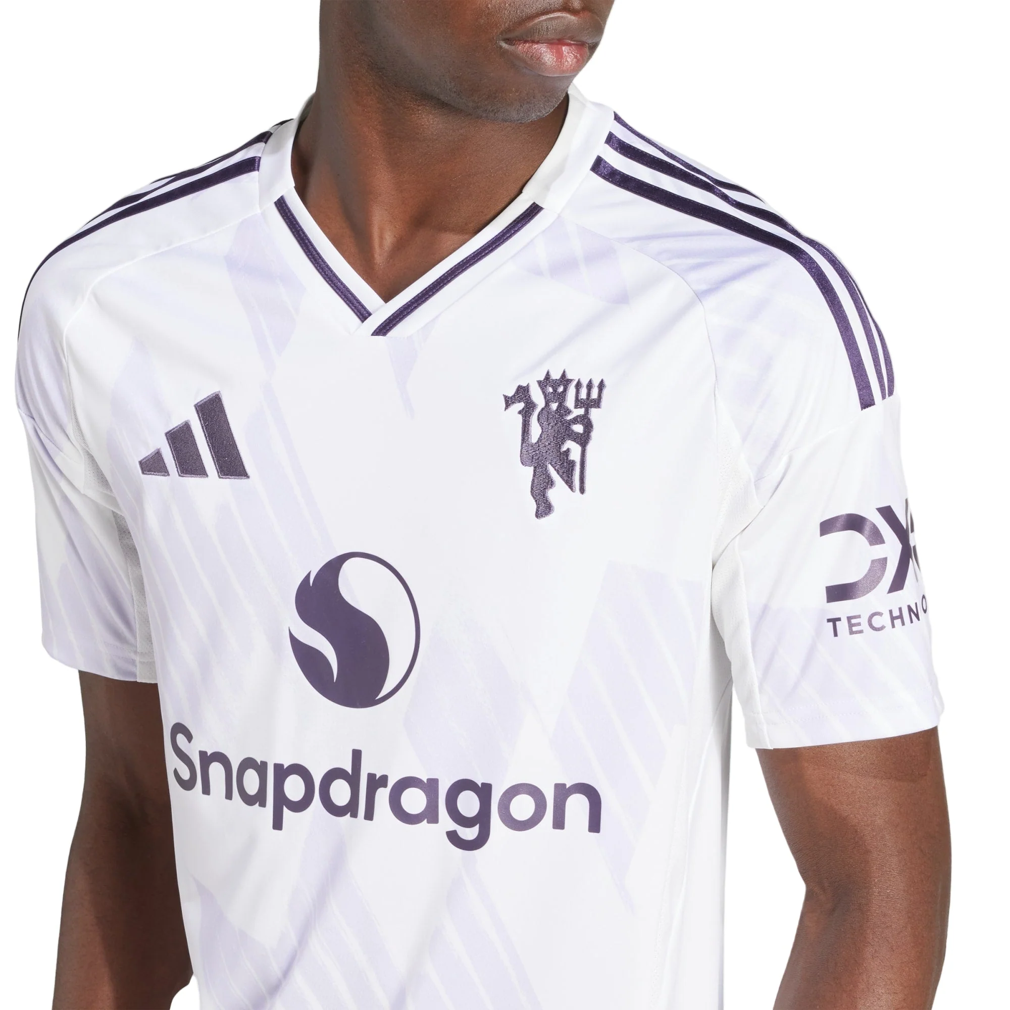 adidas Men's Manchester United Away Jersey 25/26 (White/Purple) - Image 6