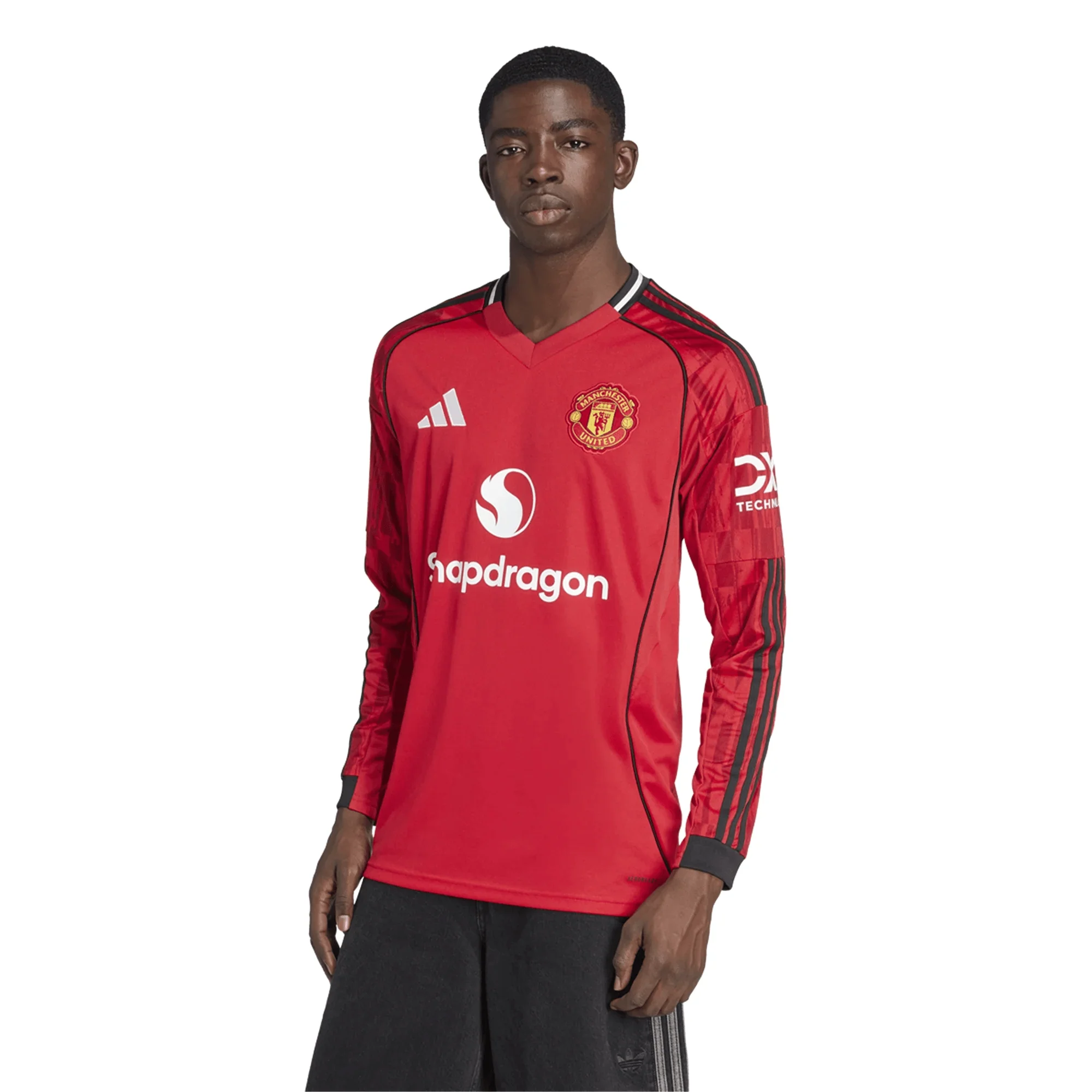 adidas Manchester United Long Sleeve Home Jersey 25/26 (Red) - Image 3