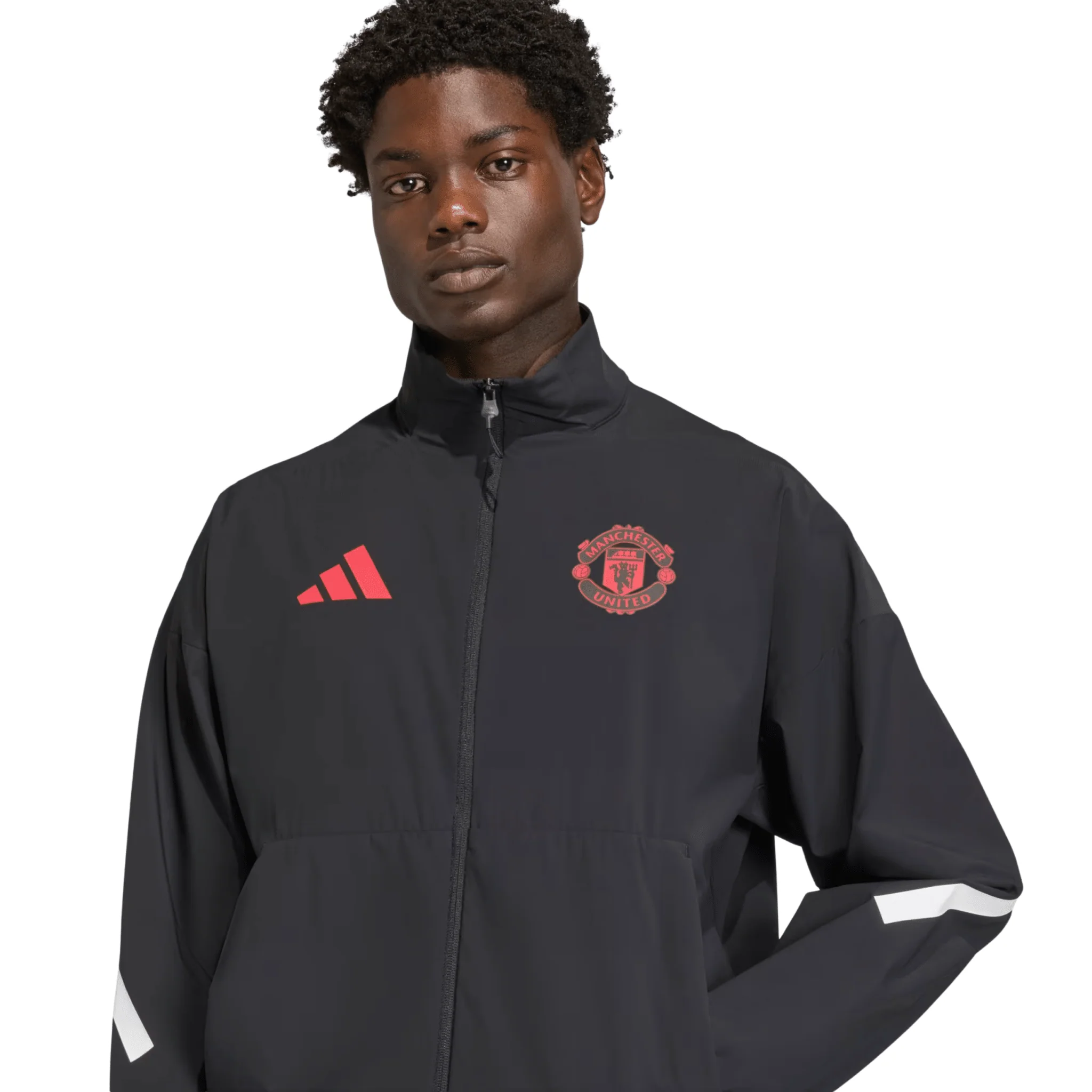 adidas Manchester United Z.N.E. Anthem Jacket 25/26 (Black) - Image 4