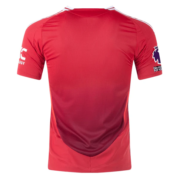 adidas Manchester United Authentic Home Jersey w/ EPL + No Room For Racism Patches 24/25 (MUFC Red/Bright Red) - Image 2