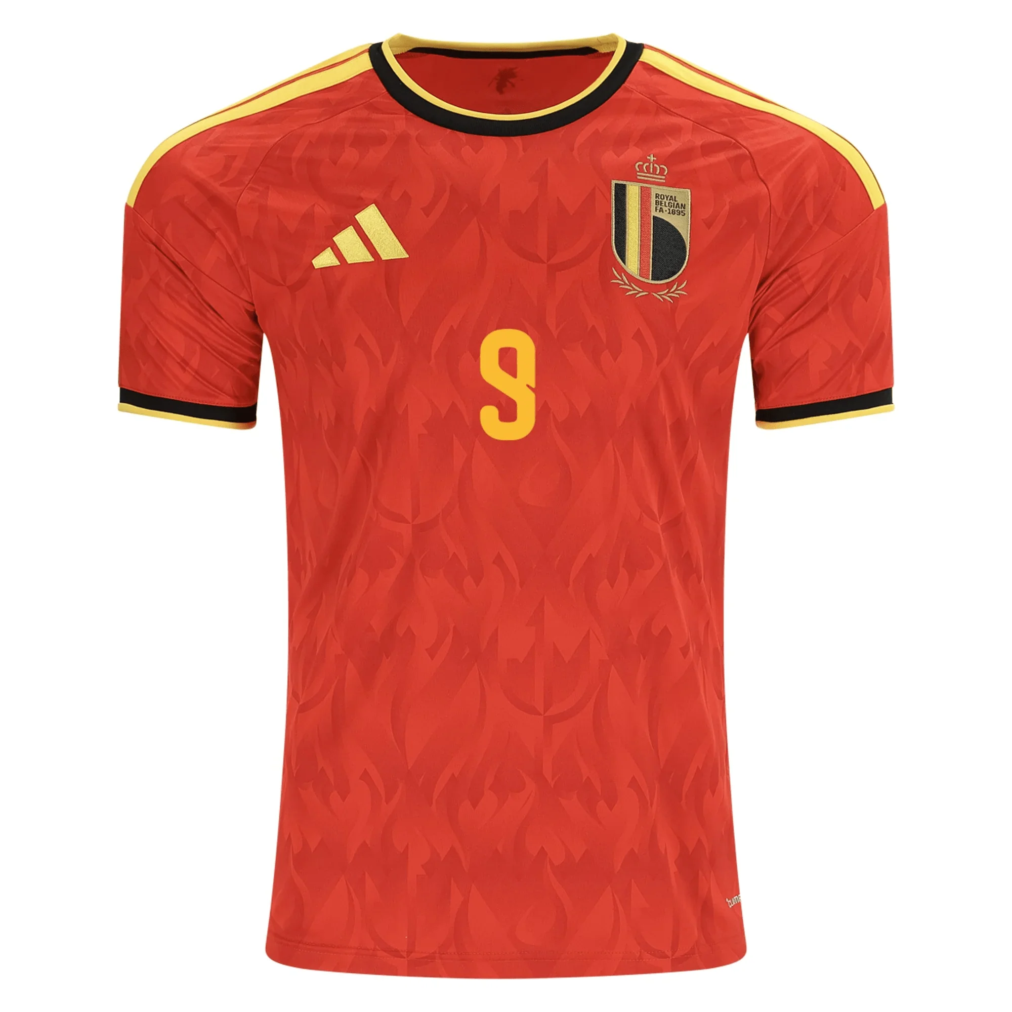 adidas Men's Belgium Leandro Trossard Home Jersey 2026 (Red/Bold Gold) - Image 2
