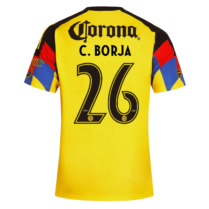 adidas Men's C. Borja Club America Home Jersey 25/26 (Yellow)
