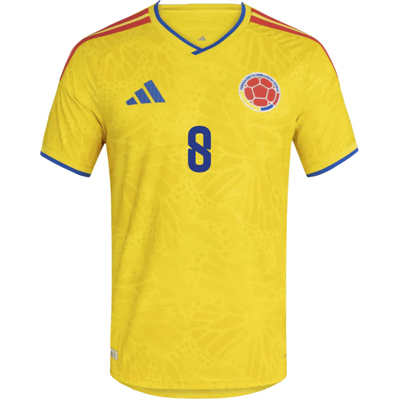 adidas Men's Carrascal Colombia 2026 Authentic Home Jersey (Impact Yellow) - Image 2