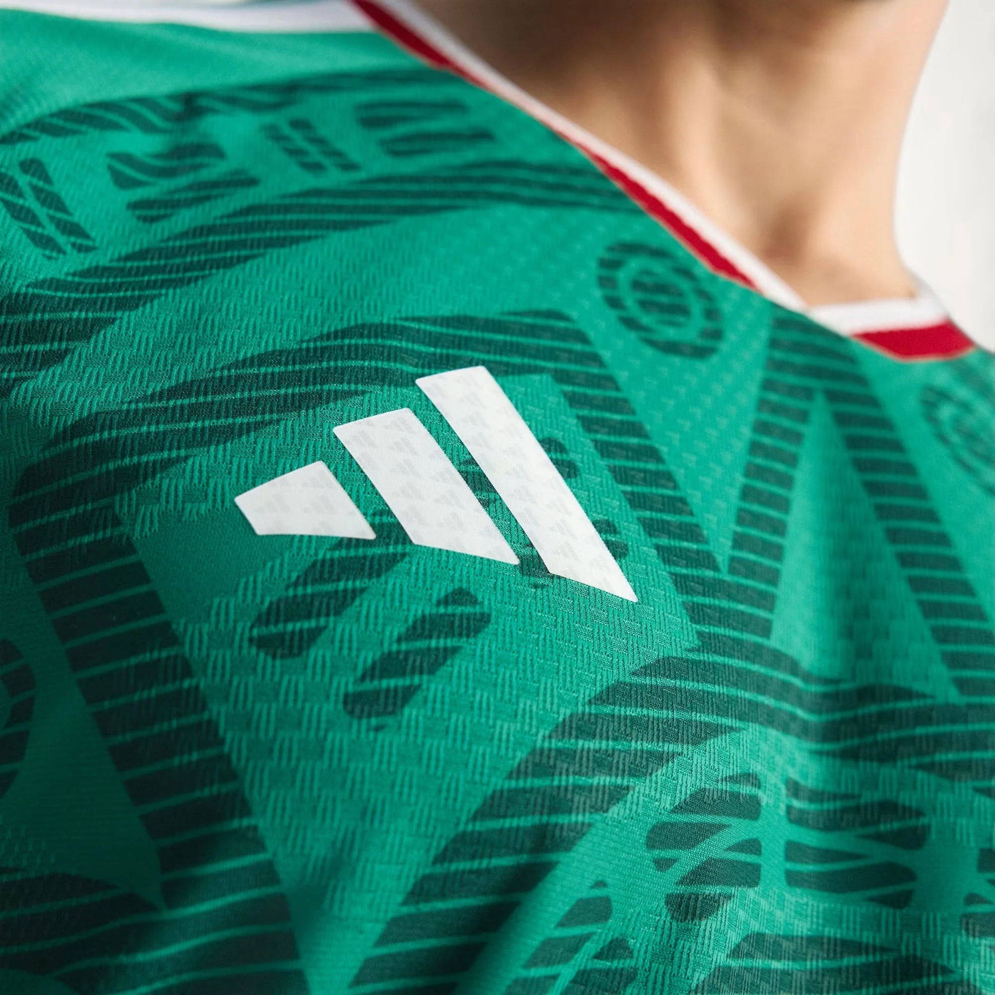 adidas Men's L. Chavez Mexico Authentic Home 2026 World Cup Jersey (Bold Green) - Image 4