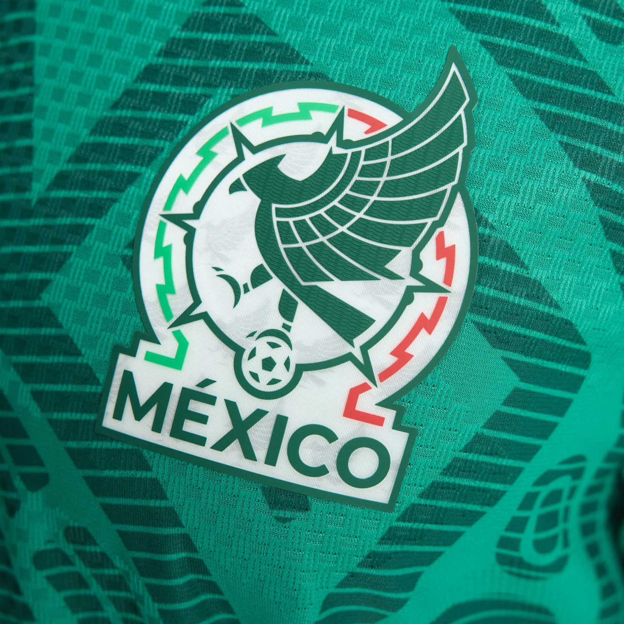 adidas Men's L. Chavez Mexico Authentic Home 2026 World Cup Jersey (Bold Green) - Image 5