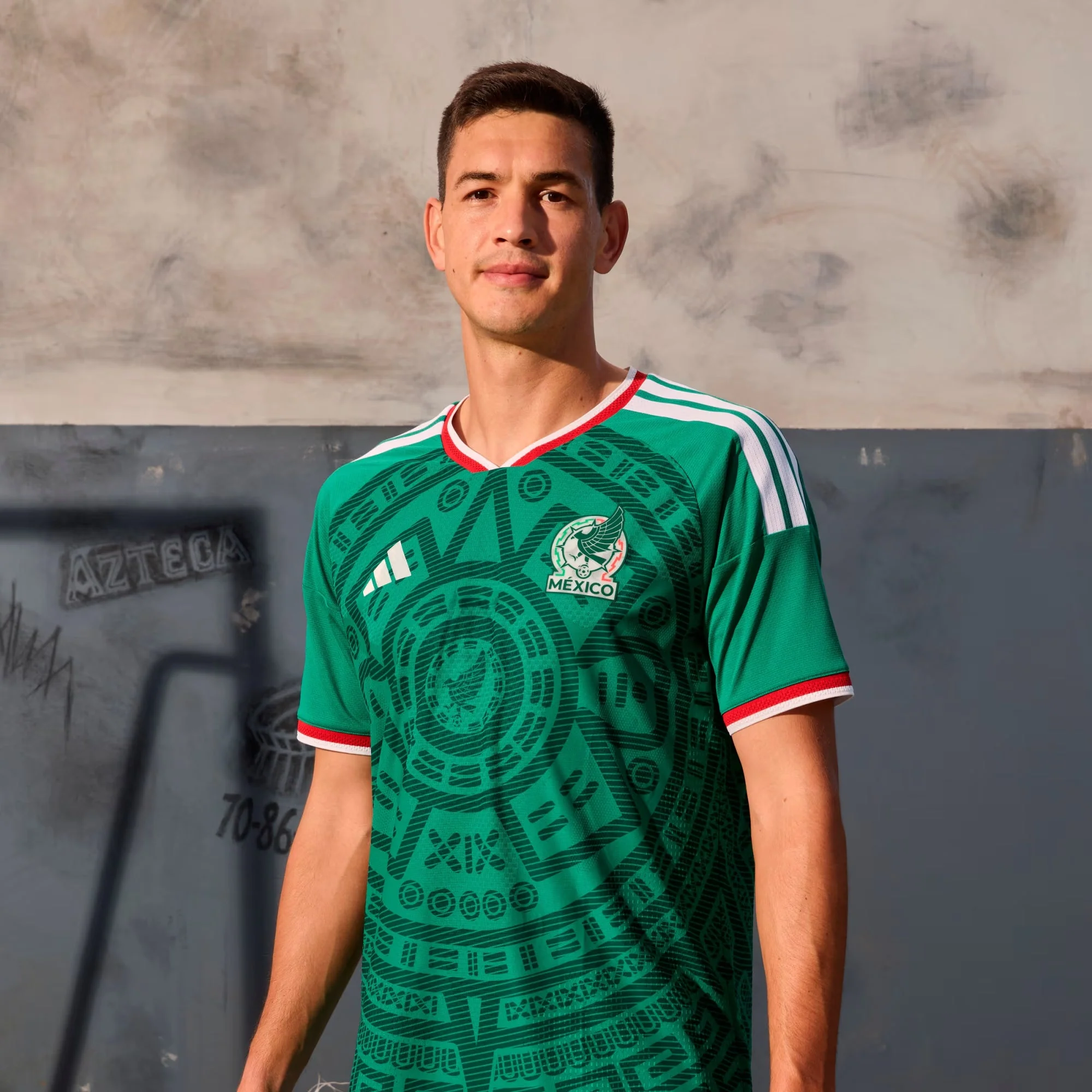 adidas Men's L. Chavez Mexico Authentic Home 2026 World Cup Jersey (Bold Green) - Image 7