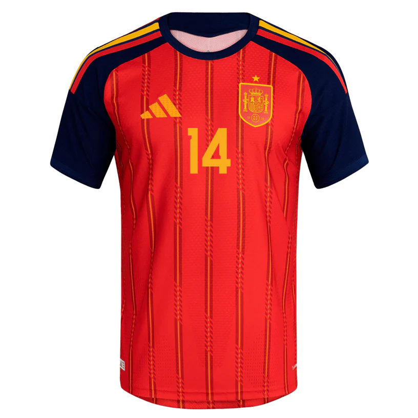 adidas Men's Cucurella Spain Authentic World Cup Home Jersey 2026 (Vivid Red) - Image 2