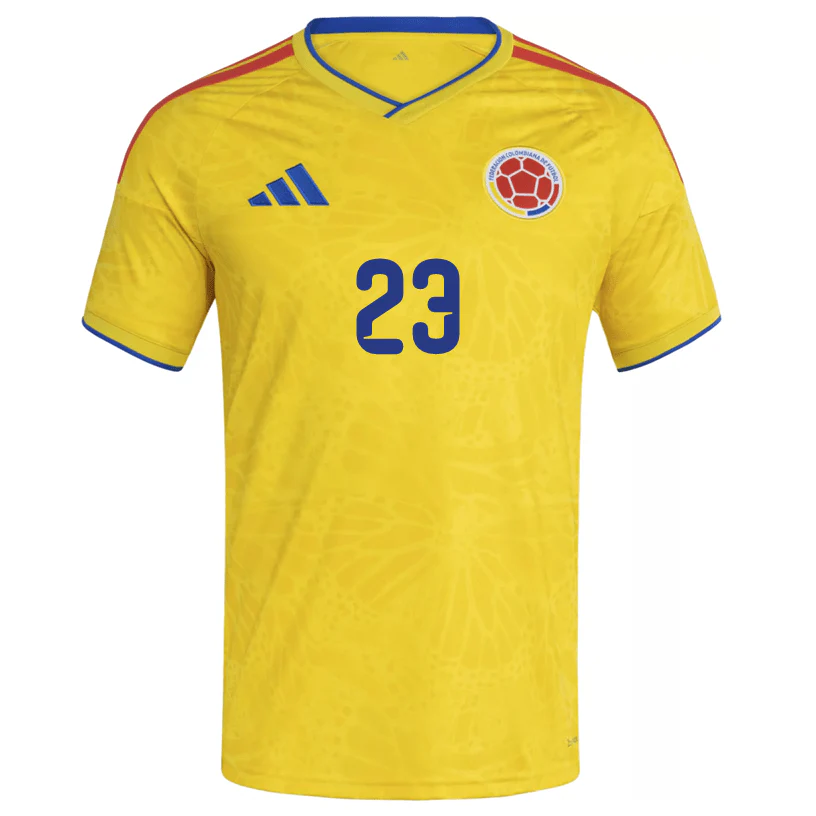 adidas Men's D. Sanchez Colombia 2026 Home Jersey (Impact Yellow) - Image 2