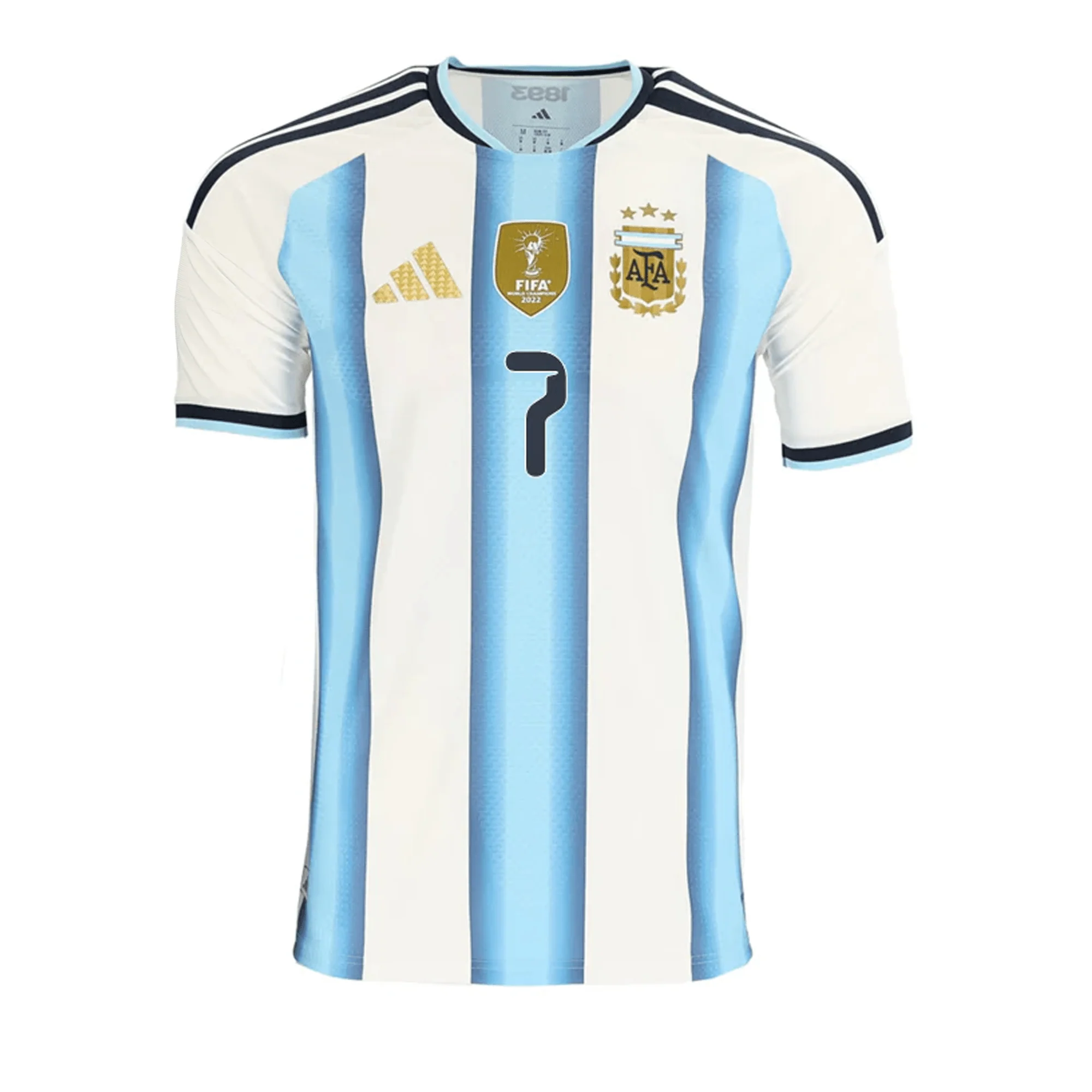 adidas Men's De Paul Argentina Match Authentic Player 2026 Home Jersey (White/Icy Blue) - Image 2