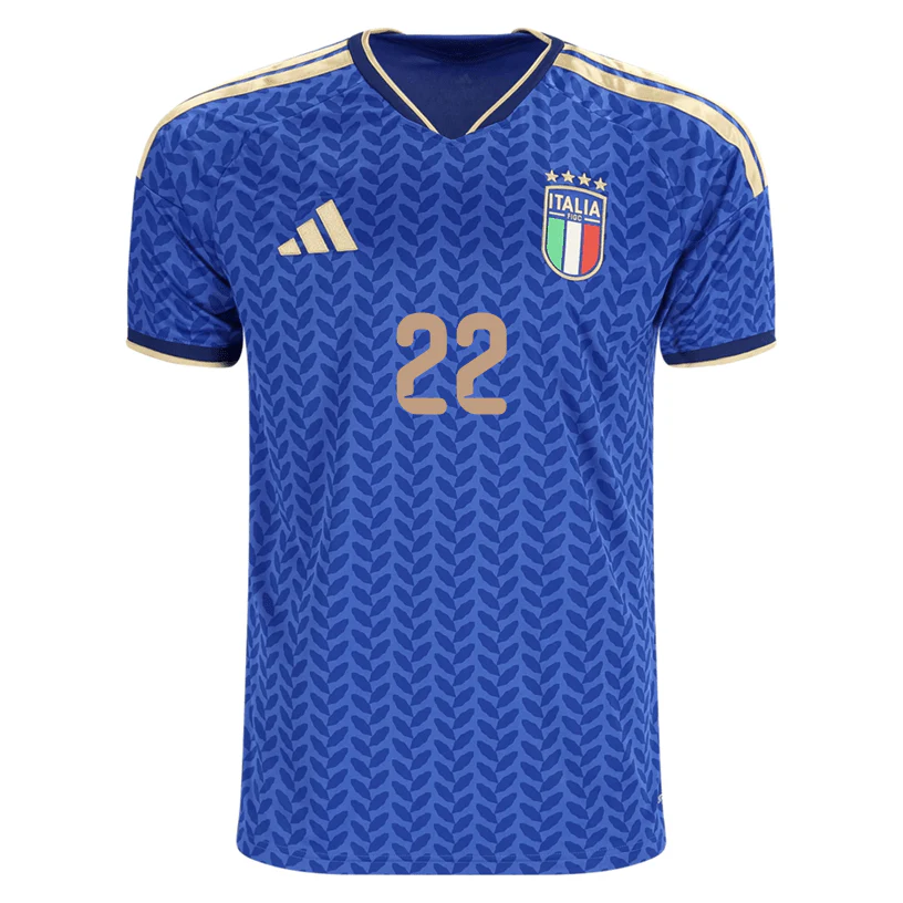 adidas Men's Di Lorenzo Italy Home Stadium Jersey 2026 (Bold Blue) - Image 2