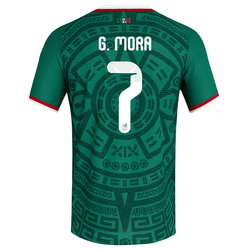adidas Men's G. Mora Mexico Authentic Home 2026 World Cup Jersey (Bold Green)