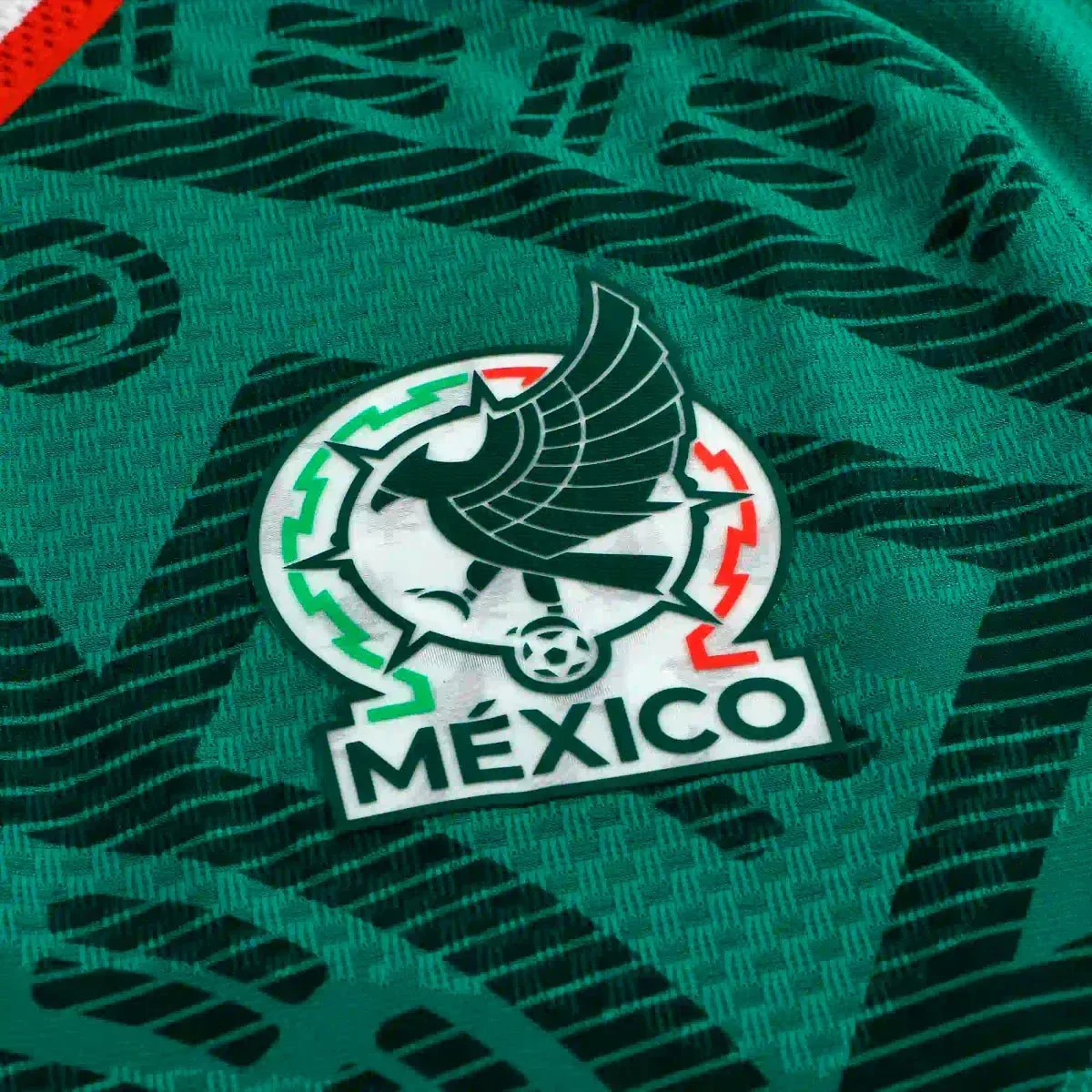 adidas Men's J. Corona Mexico Long-Sleeve Authentic Home Jersey 2026 (Bold Green) - Image 5