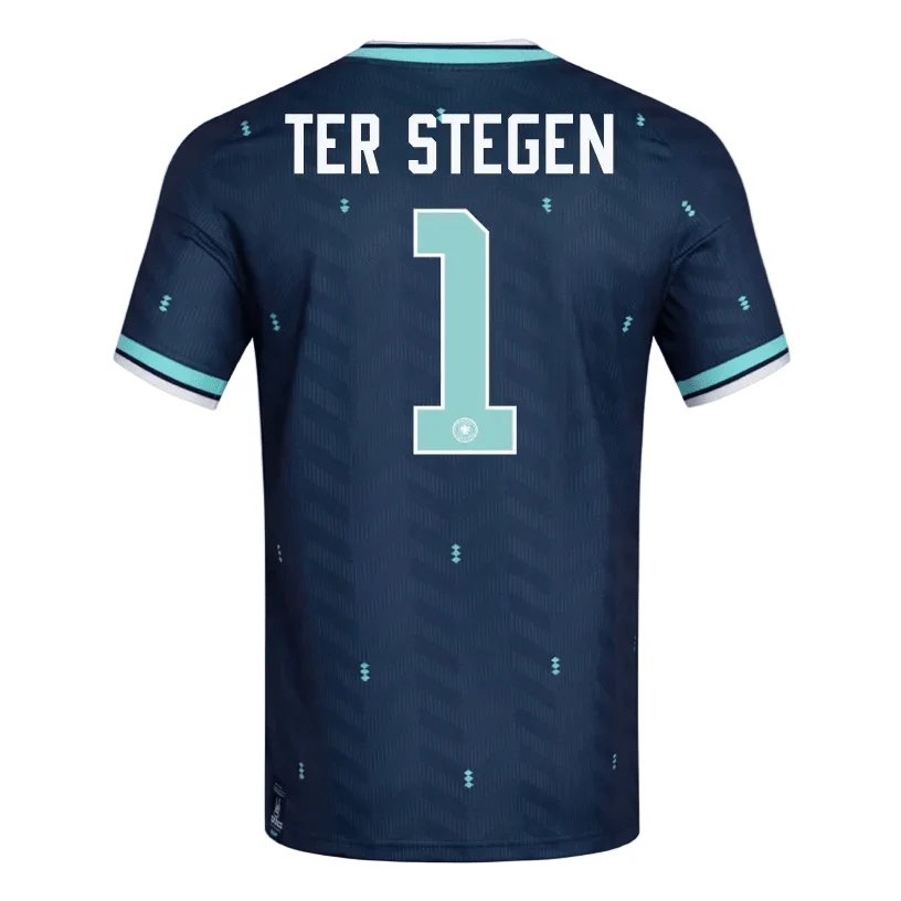adidas Men's Germany Ter Stegen Away 2026 Stadium Jersey 2026 (Navy)